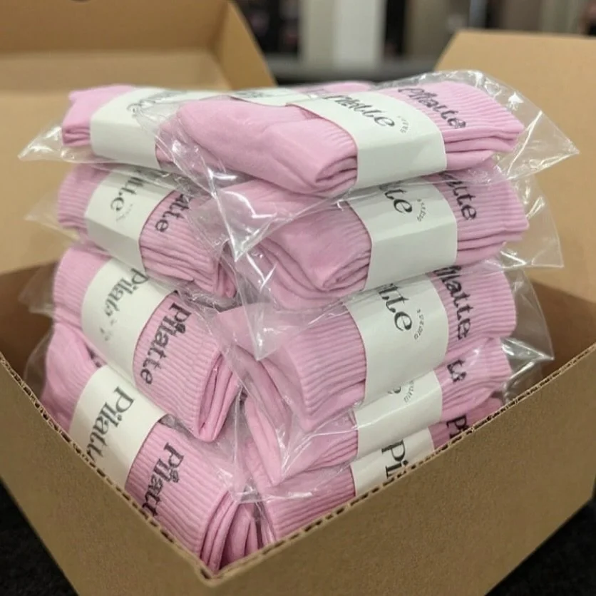 Pink, playful, and perfectly Pilatte 💕
We&rsquo;re obsessed with these custom all-pink everything grip socks &mdash; logo, wrap, and all &mdash; designed exclusively for Pilatte Studio in New Jersey.

A true embodiment of their vibe: cool, confident