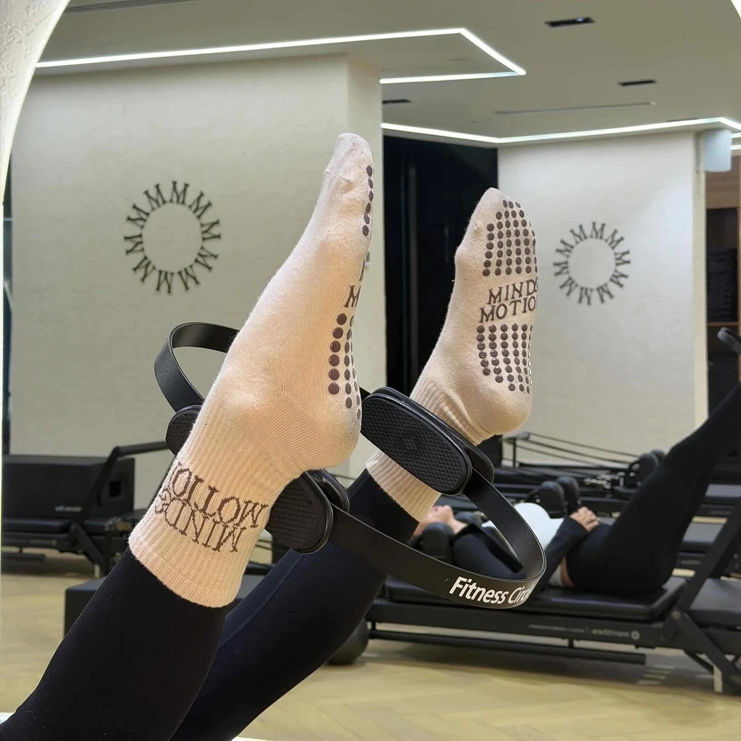 @mindandmotionuae &mdash; setting the standard in London and Dubai 🤍

Two of the most beautifully designed studios, where every detail is intentional and elevated.

Custom grip socks designed with their logo on the side and sole &mdash; clean, premi