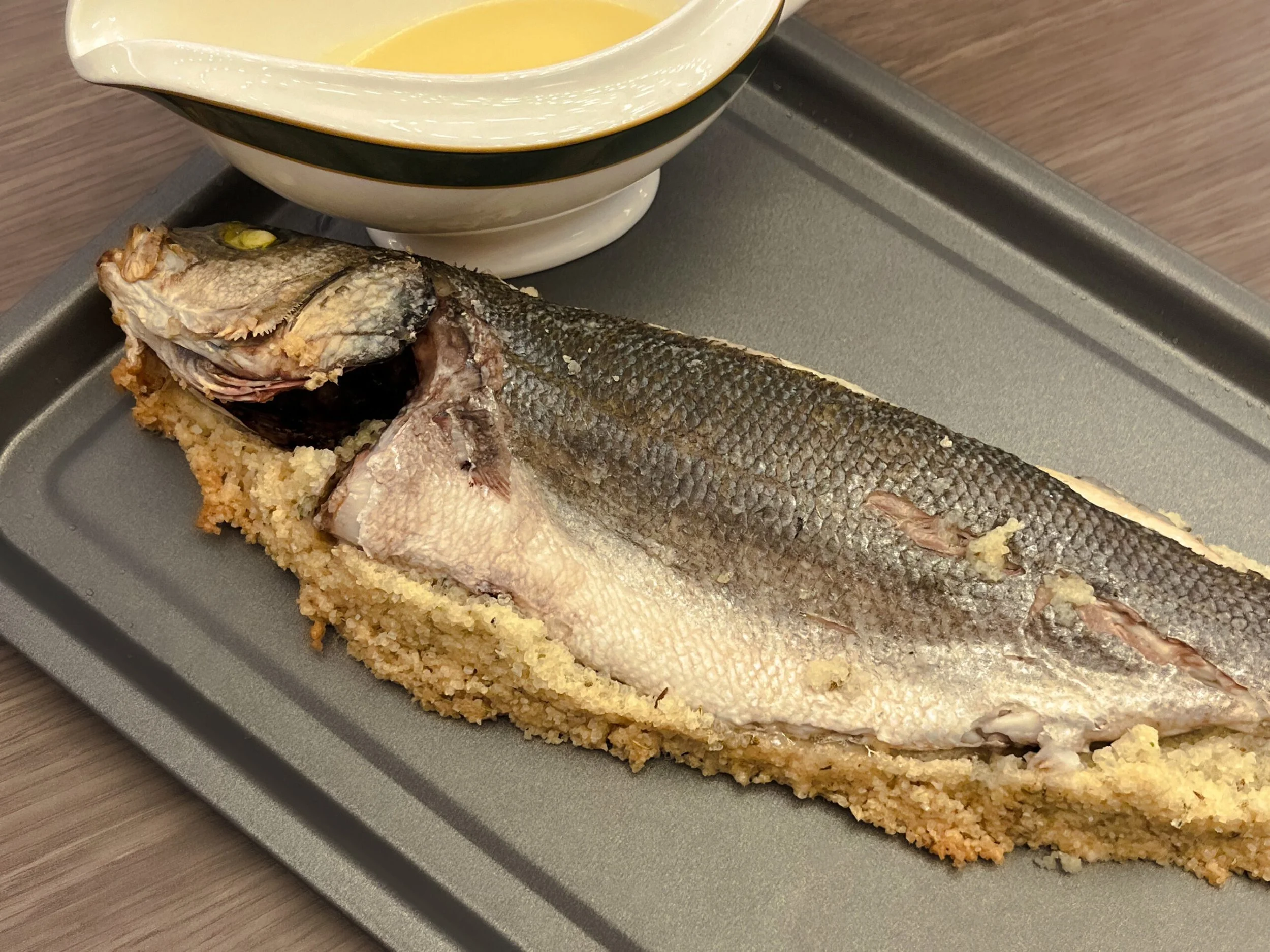 Salt Baked Sea Bass