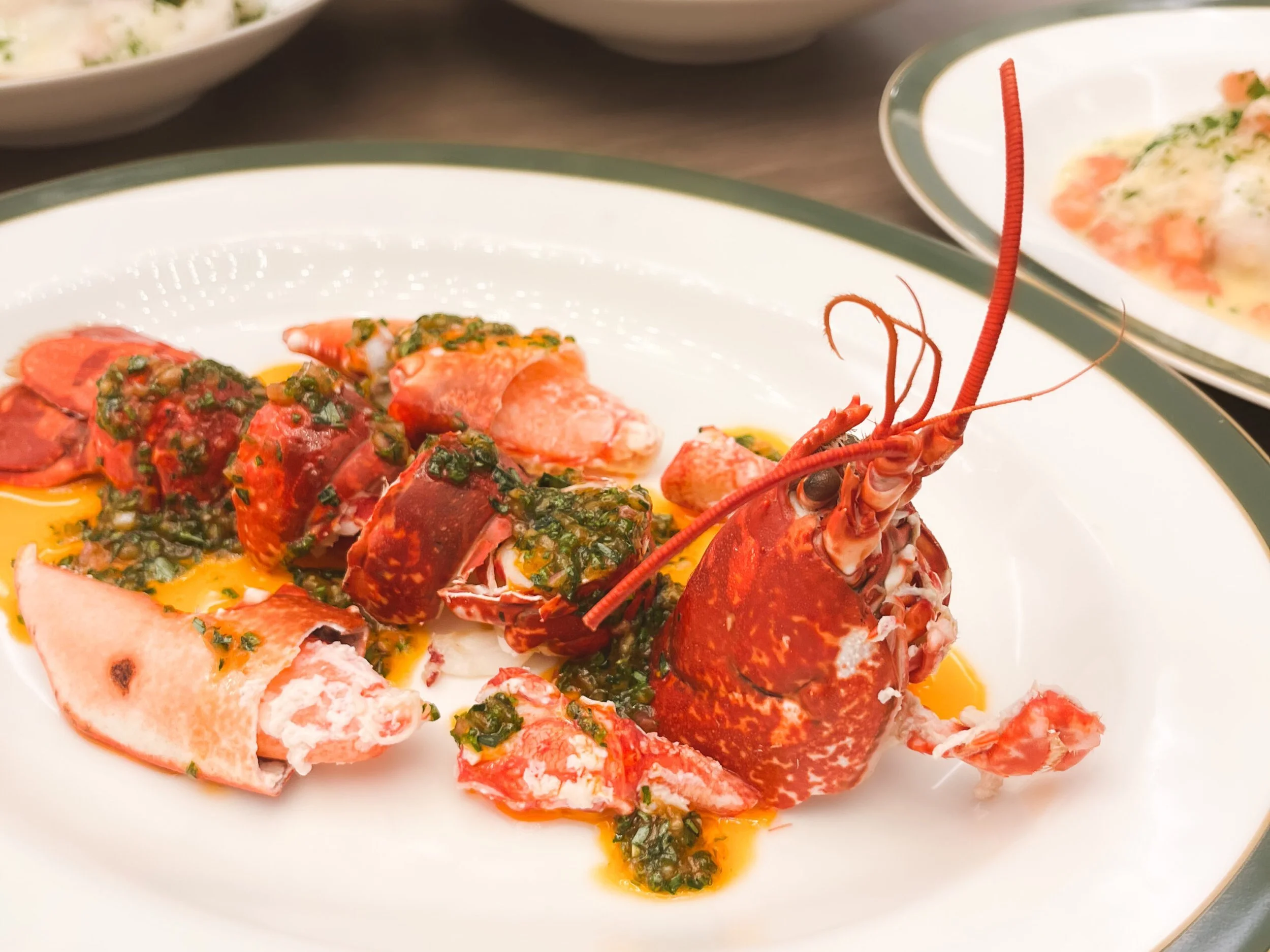 Lobster Bisque with Champagne Butter