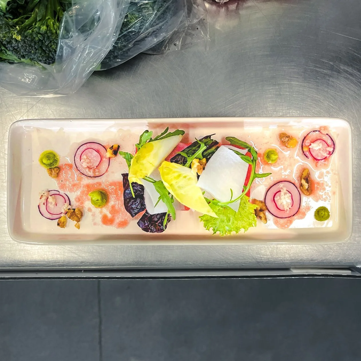 Watermelon and Pickled Daikon Salad