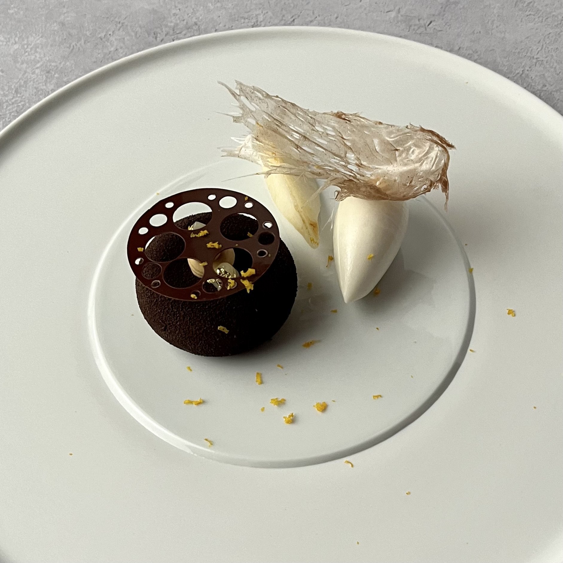 Cocoa Nib, Hazelnut Gianduja and Pear 