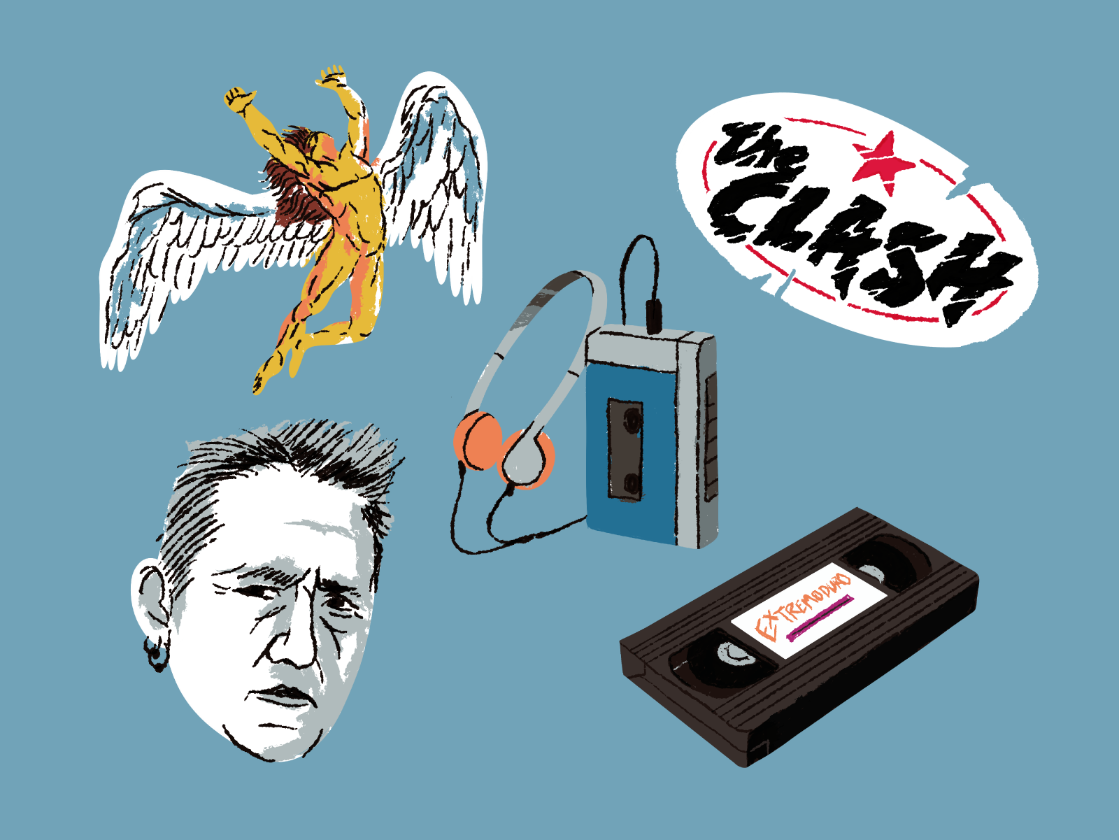editorial-illustration-nacido-en-democracia-stickers-music-salmorejo-studio.png