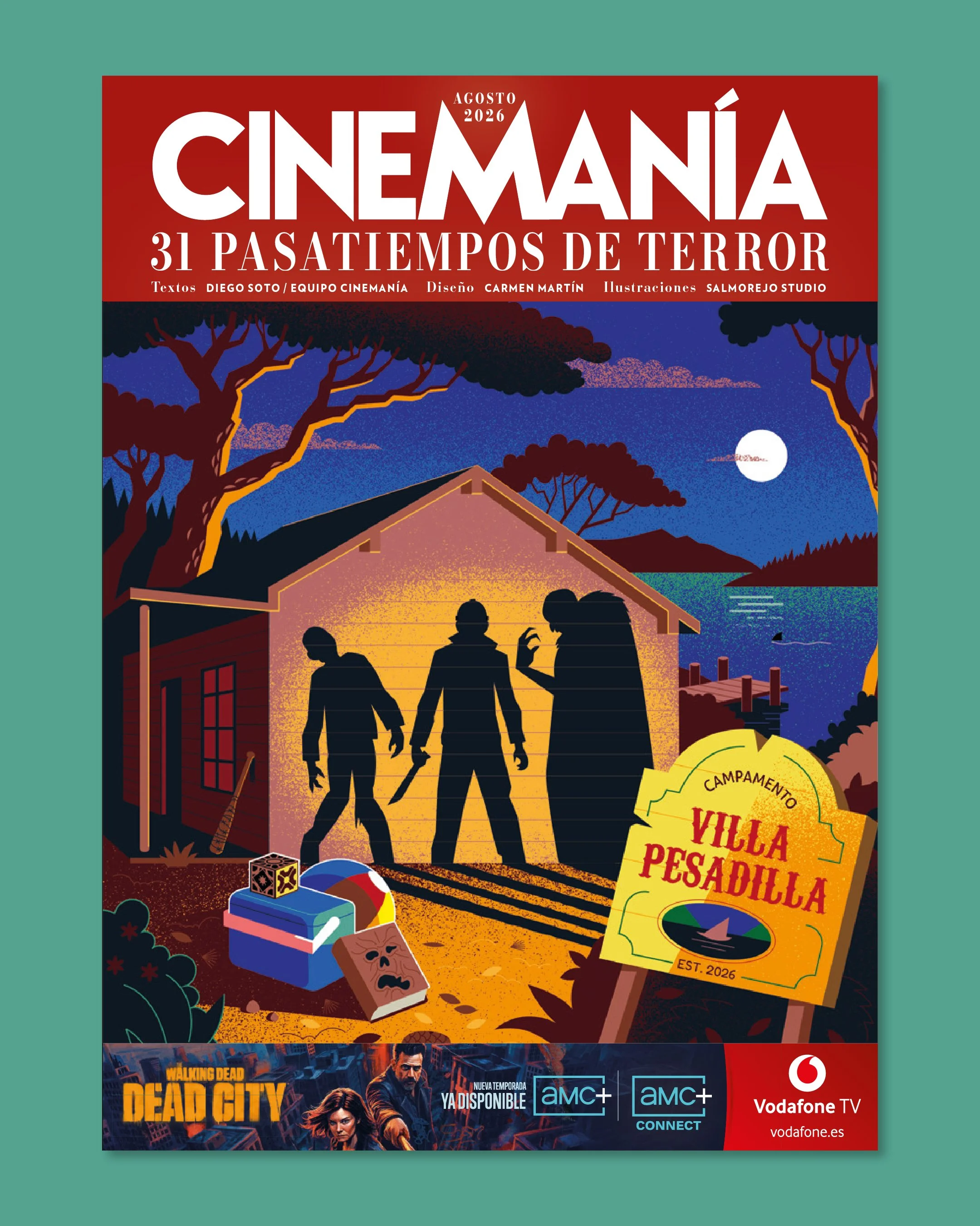 Cinemanía summer editorial illustrations