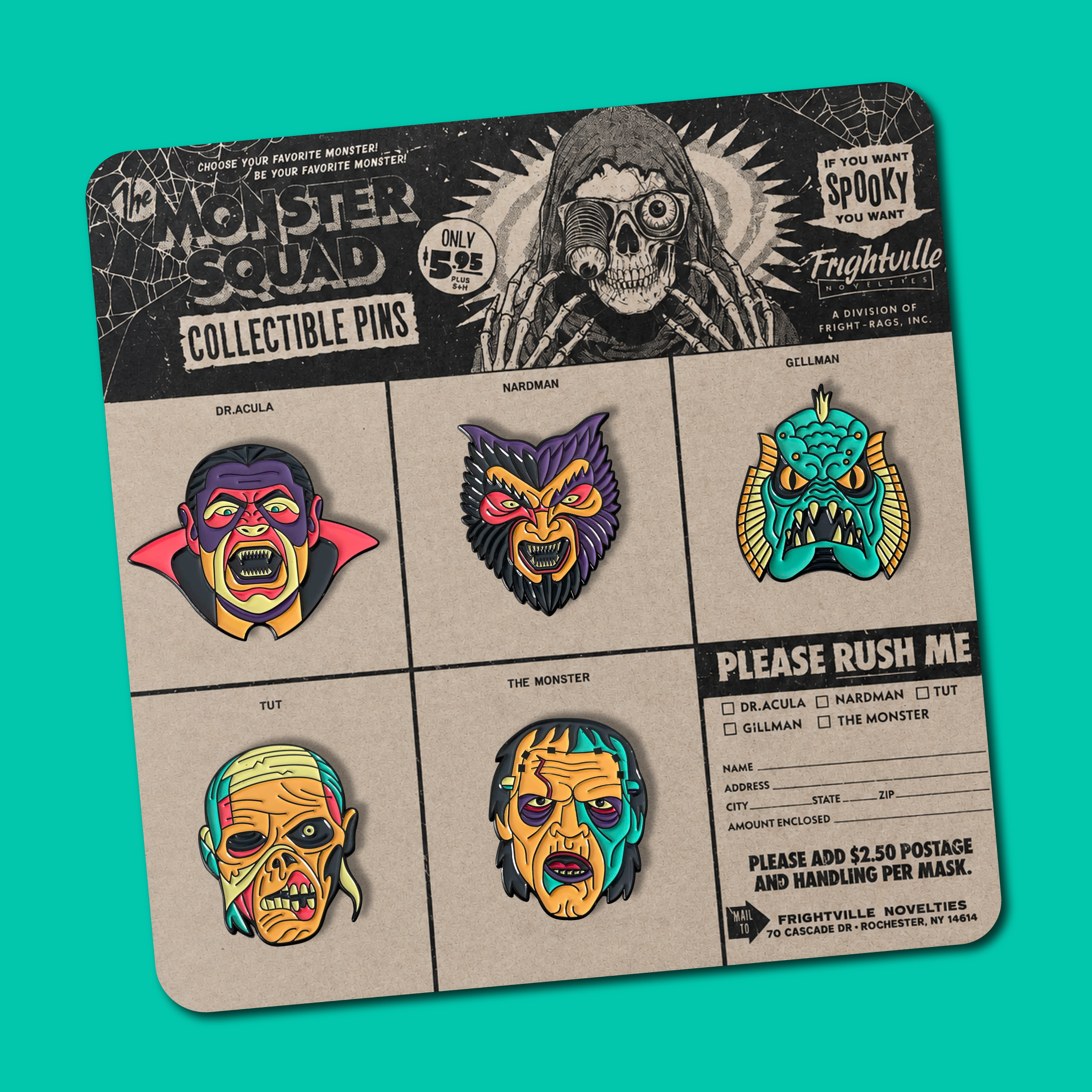 The Monster Squad pins