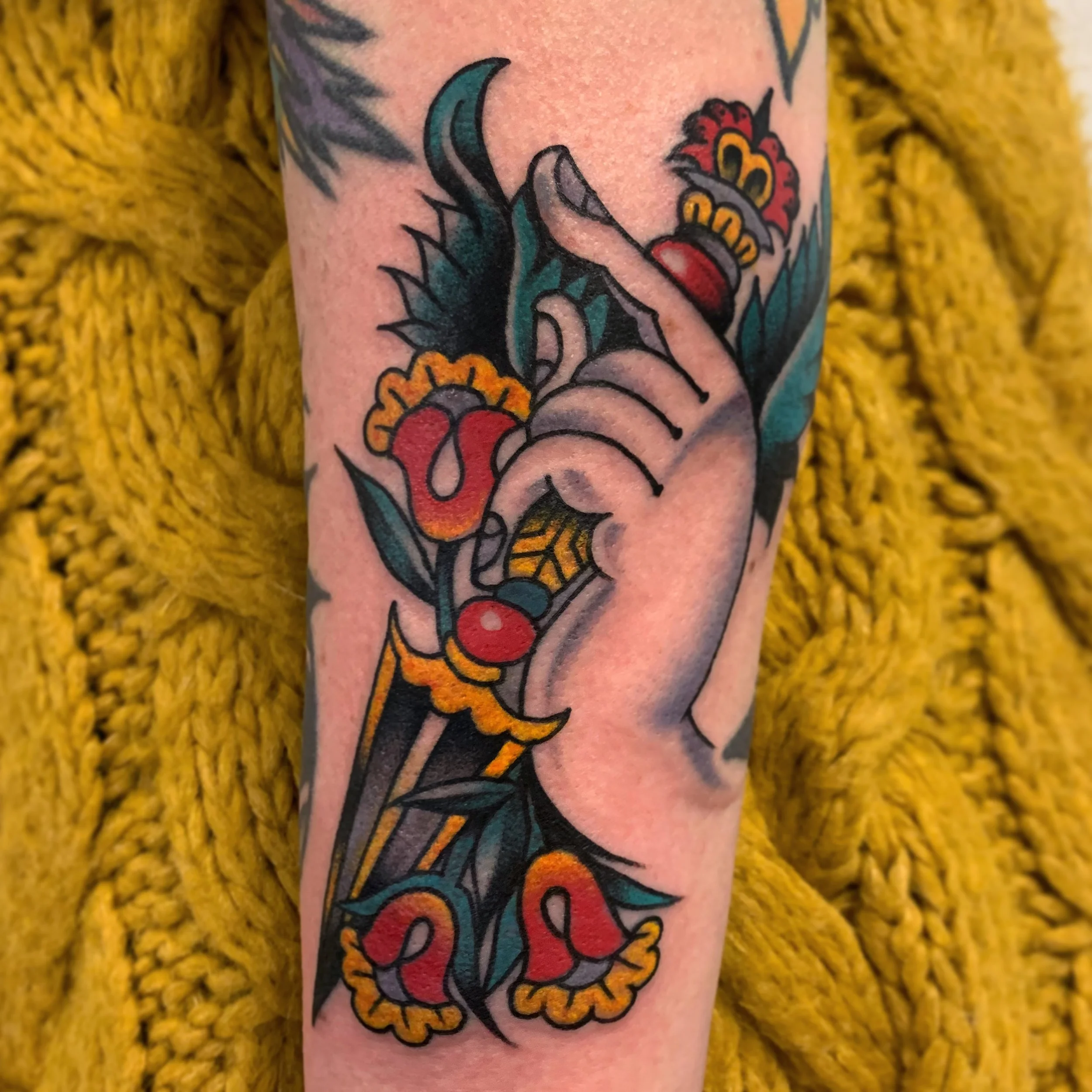 Tibetan Dagger Tattoo