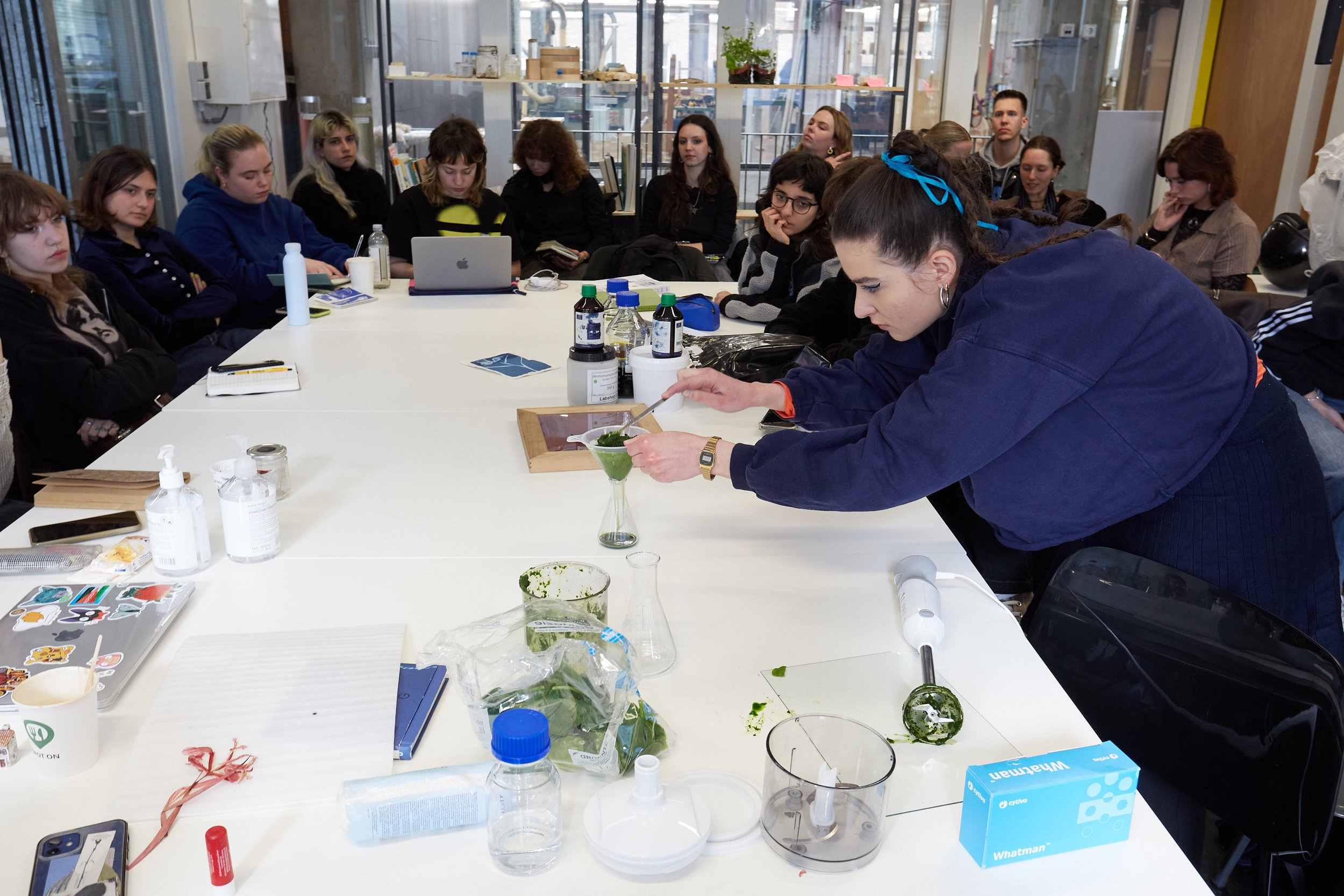 Alternative printing making with spinach