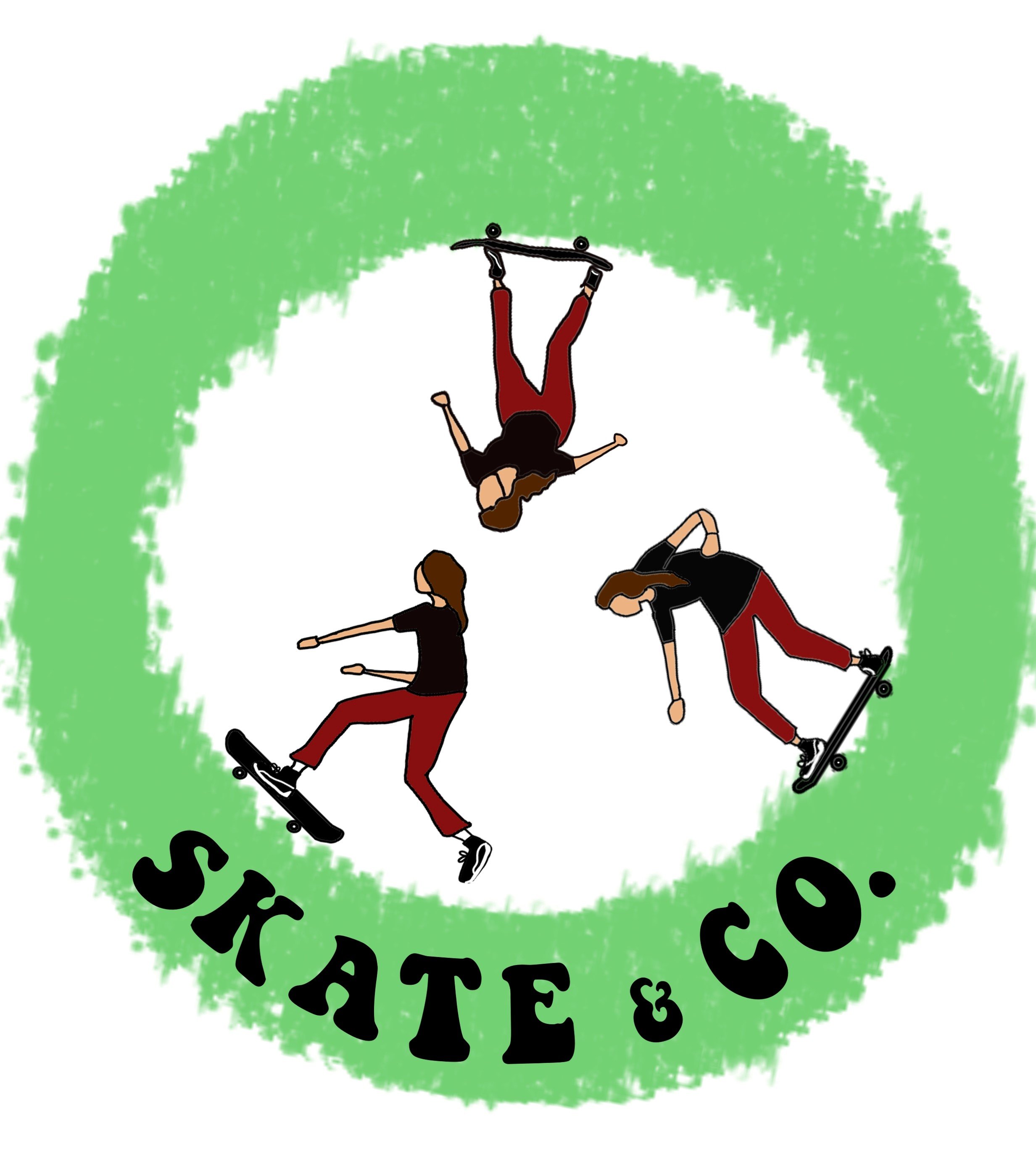 Own project for an imaginary skate brand inspired by skater Lizzie Armanto doing the "360 loop"