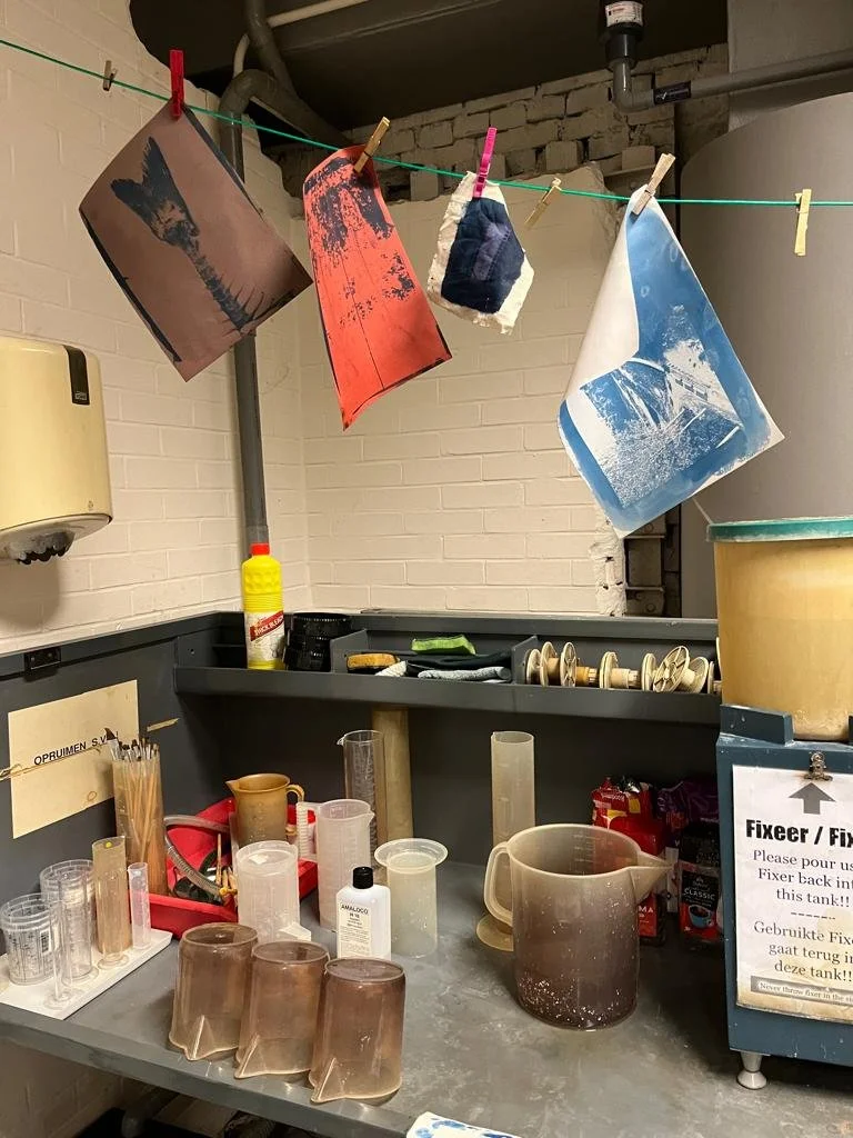 Drying the cyanotype