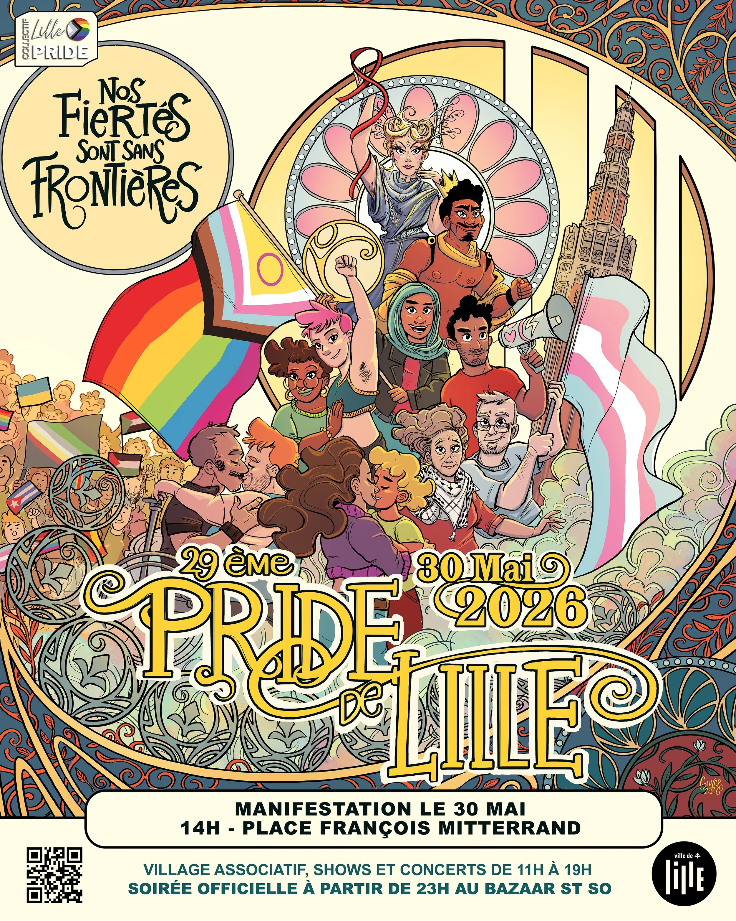 Affiche de la Pride de Lille 2026