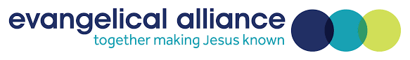 Logo for Evangelical Alliance which the church is affiliated to.