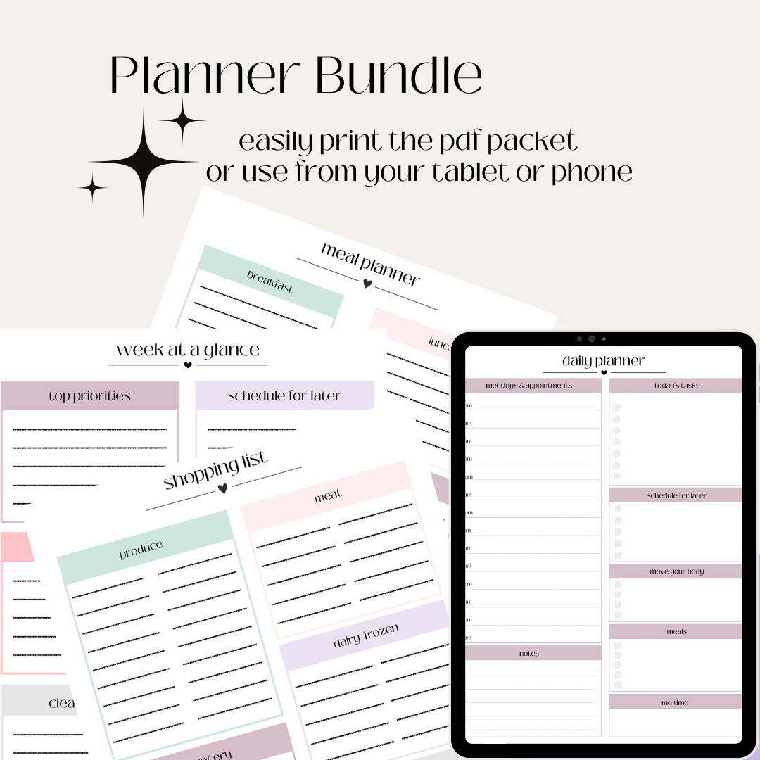 Planner Bundle Templates