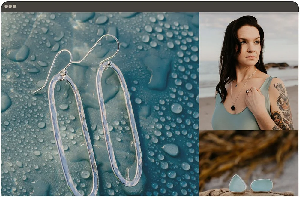 Sea Salt & Silver earings