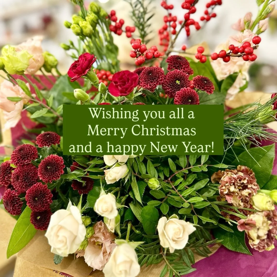 Wishing all our wonderful customers and amazing suppliers the best Christmas!

Thank you so much for all your support&hellip; we are beyond grateful 🙏 

We will be back flowering for you on Monday 5th January.

Merry Christmas 🎄 
Carol, Shelley, An