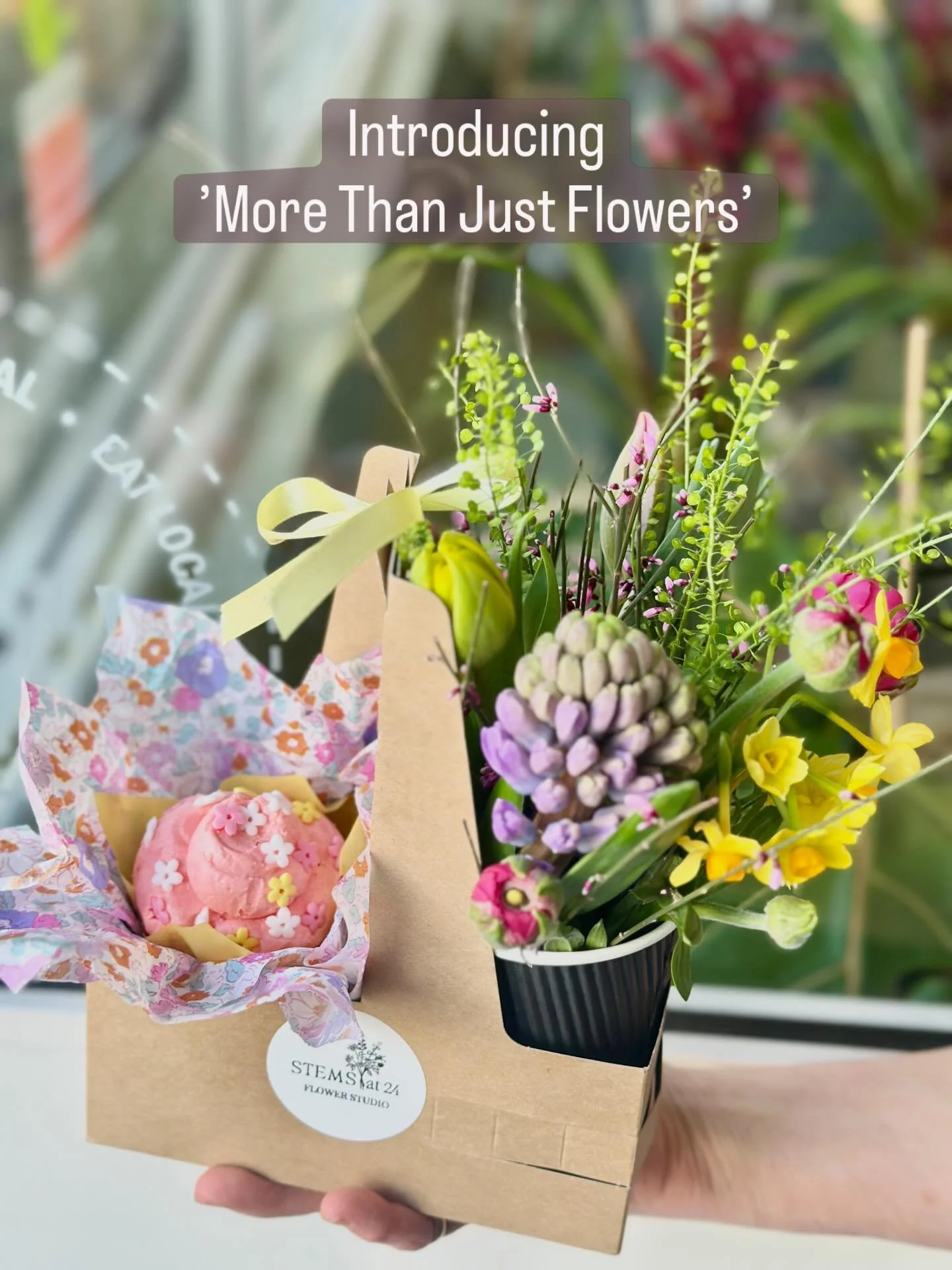 More Than Just Flowers 🌸🧁

We&rsquo;re so excited to share our Easter collaboration with Jules Caf&eacute;.

A bright spring mix of fresh flowers from Stems at 24, paired with a handcrafted Easter cupcake from Jules &mdash; bringing together more t
