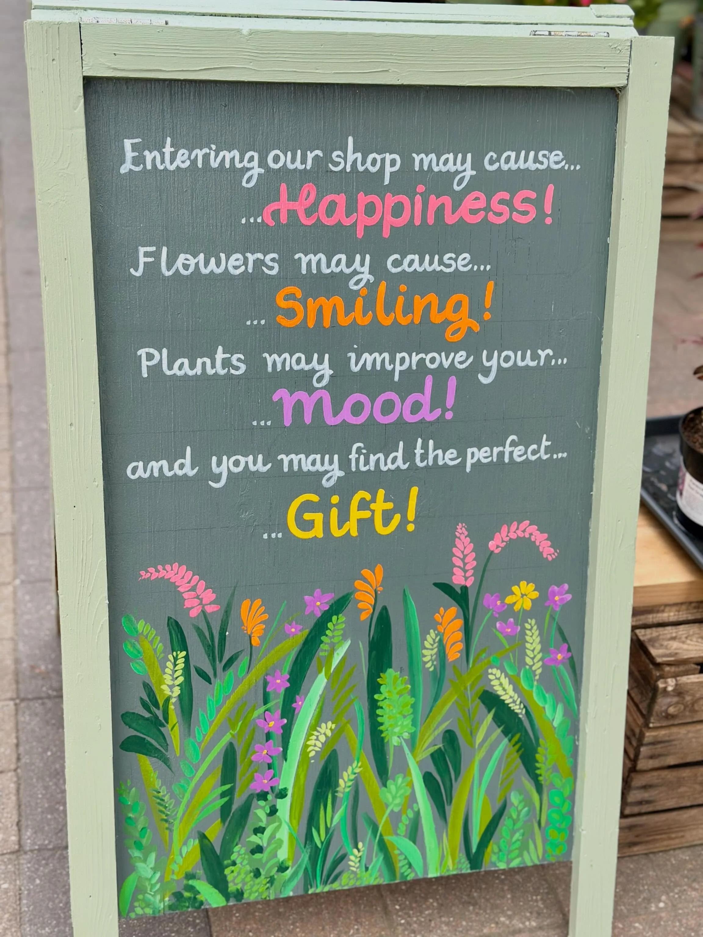 We&rsquo;ve caught a few people stopping to photograph our new board this week&hellip; and we completely understand why 💛💜🌸🌿

That feeling you get when you walk into our shop&hellip;we wanted it to begin before you even step inside! 

If you do s