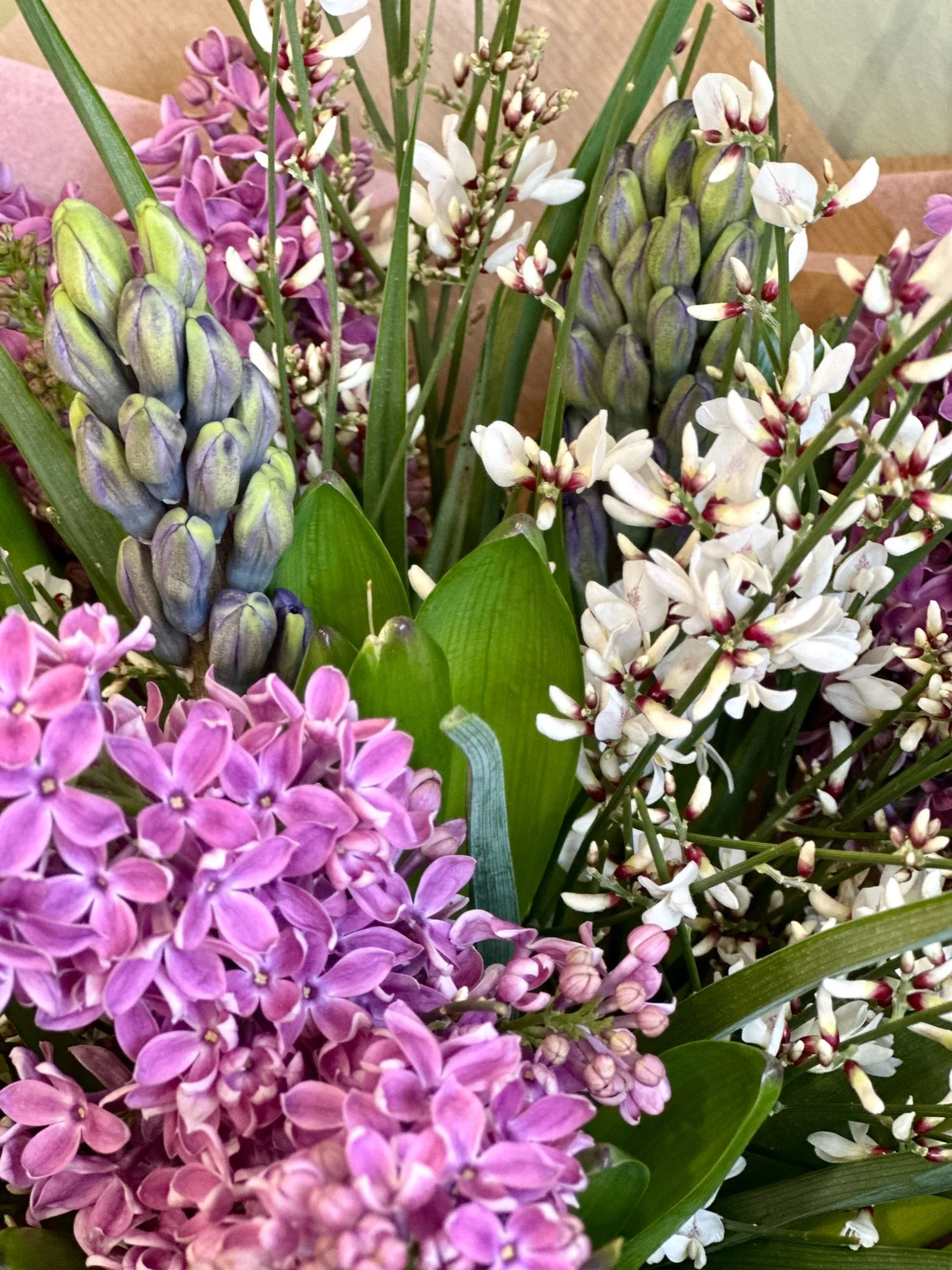 Spring bouquet designed for Mother’s Day with scented flowers