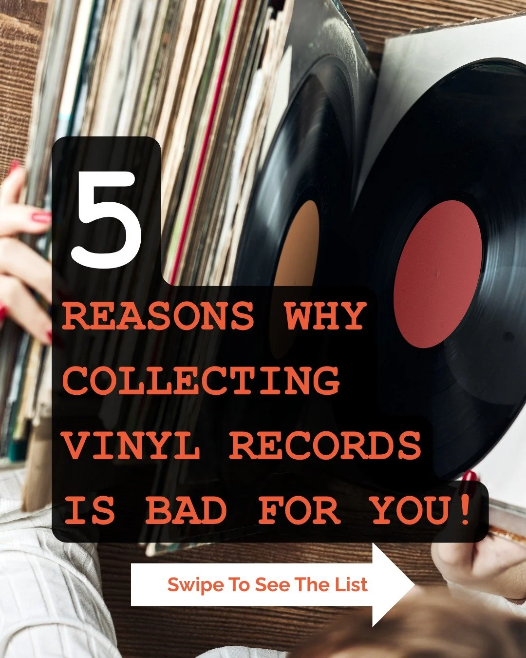 Warning: Vinyl collection causes severe side effects. 

Symptoms include extreme cool factor, uncontrollable crate-digging urges, and an unearned urge to explain "analog warmth" at parties. 

Collect at your own risk. 🌀🎶

#vinylcommunity 