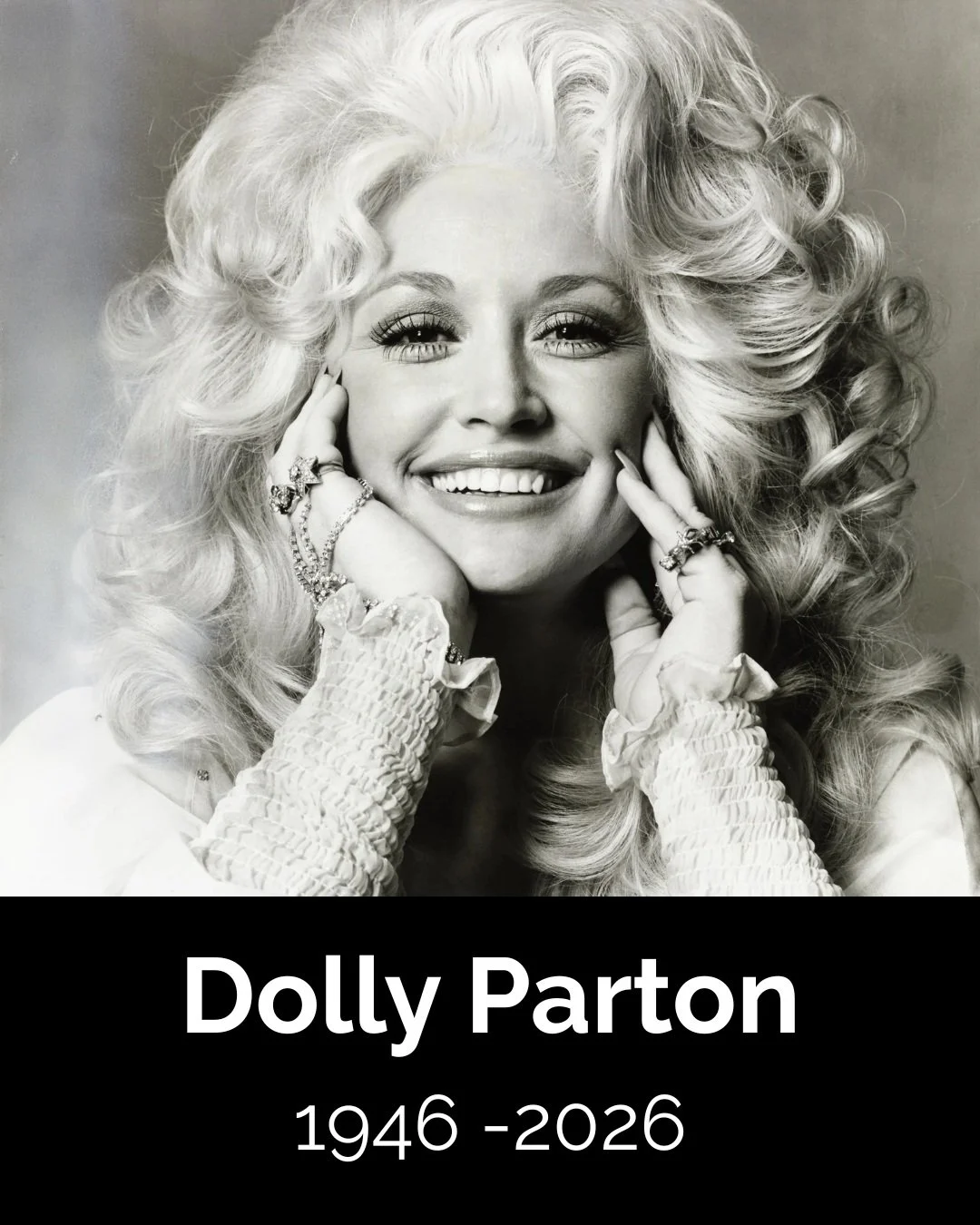 We are so sad to share that music legend Dolly Parton, who wrote the hit songs "Jolene" and "I Will Always Love You," has died at age 80, her family announced on social media.

RIP Dolly Parton, we will always love you!

#dollypar