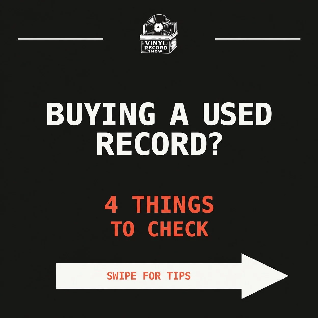 Buying a used record? Before you hand over the cash, take a minute to check a few things.

Look over the vinyl for scratches, warps and deep marks. Check the cover, corners, seams and spine. Take a look at which pressing you&rsquo;re holding, because