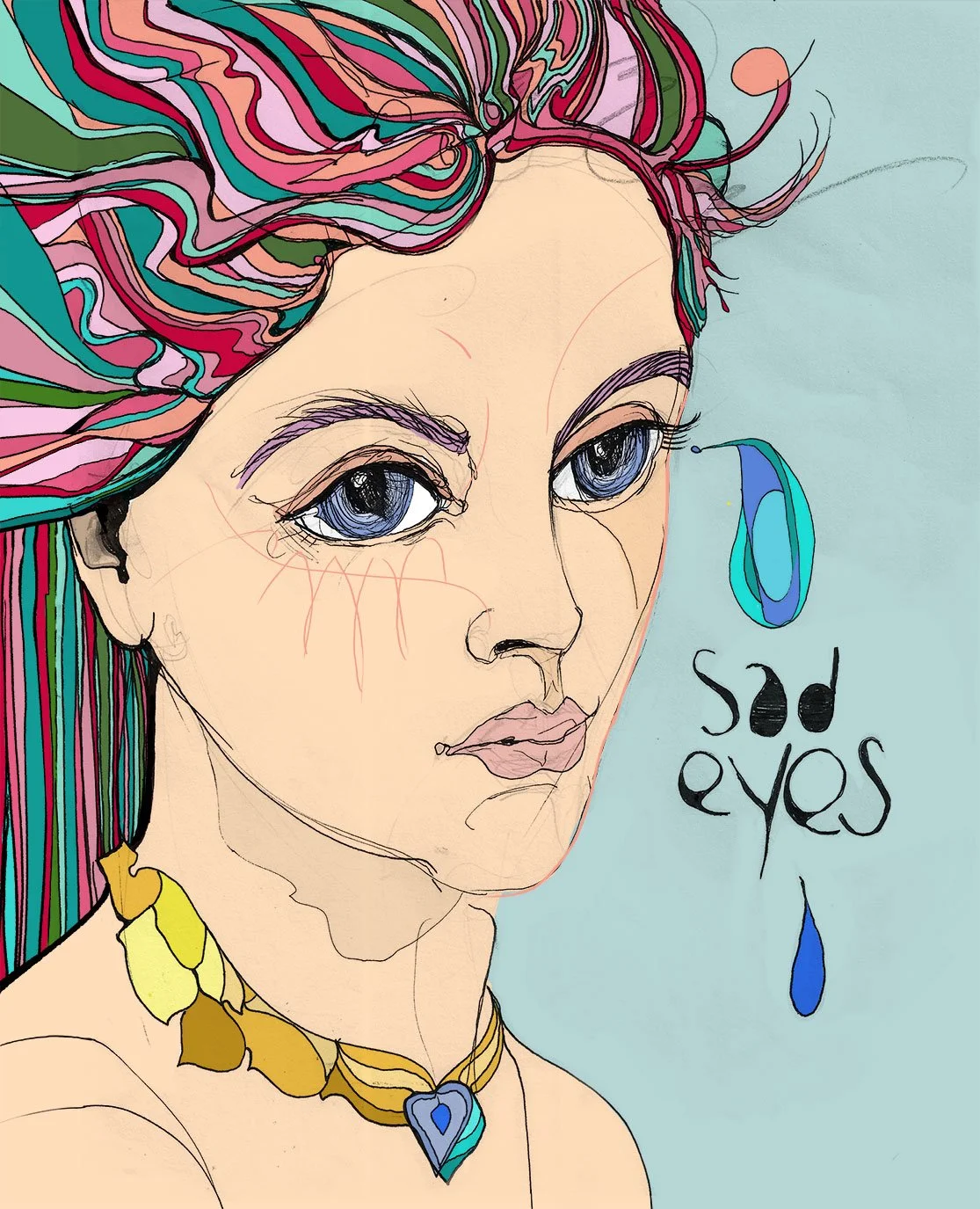 Sad Eyes — Canvas Print/Edition of 3