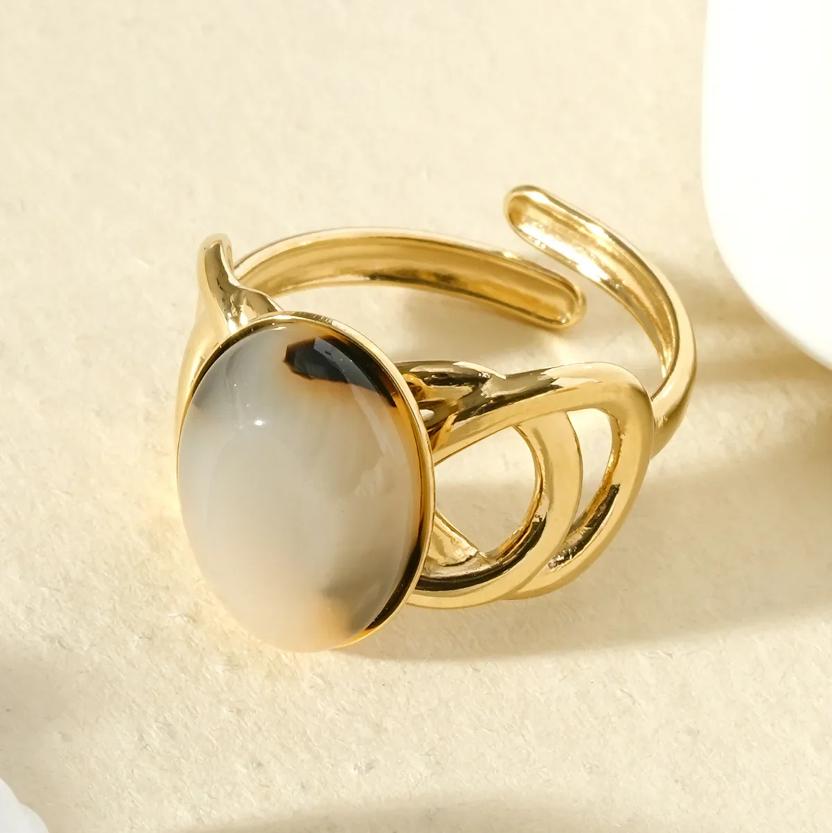 LEONI PARIS Bijoux en acier inoxydable - Bague Nicole 2.webp