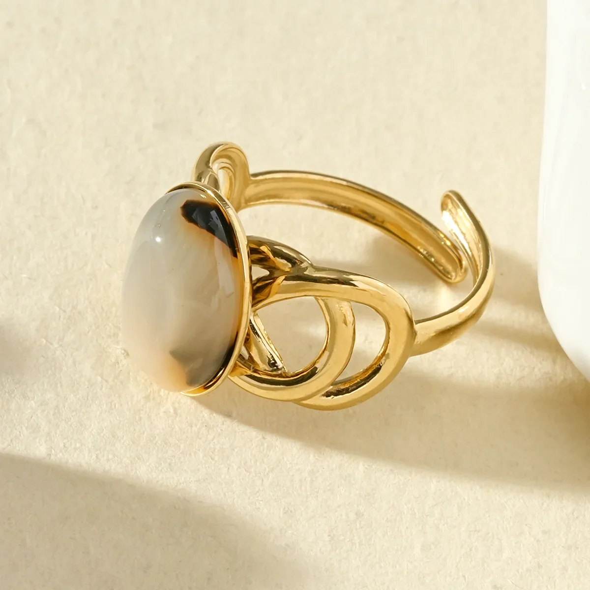 LEONI PARIS Bijoux en acier inoxydable - Bague Nicole 3.webp