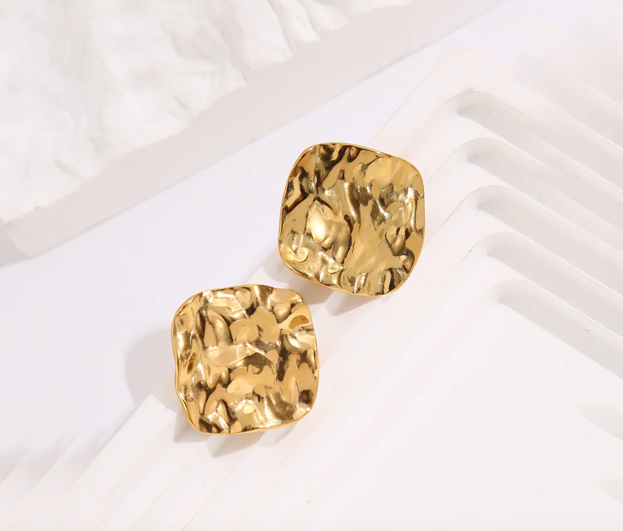 LEONI PARIS, Bijoux en Acier Inoxydable et Argent 925 - Boucles d'oreille Nina