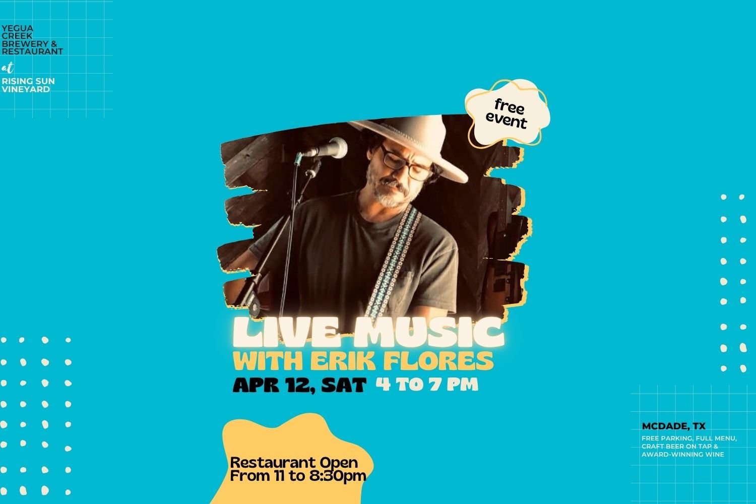 Live Music with Erik Flores 