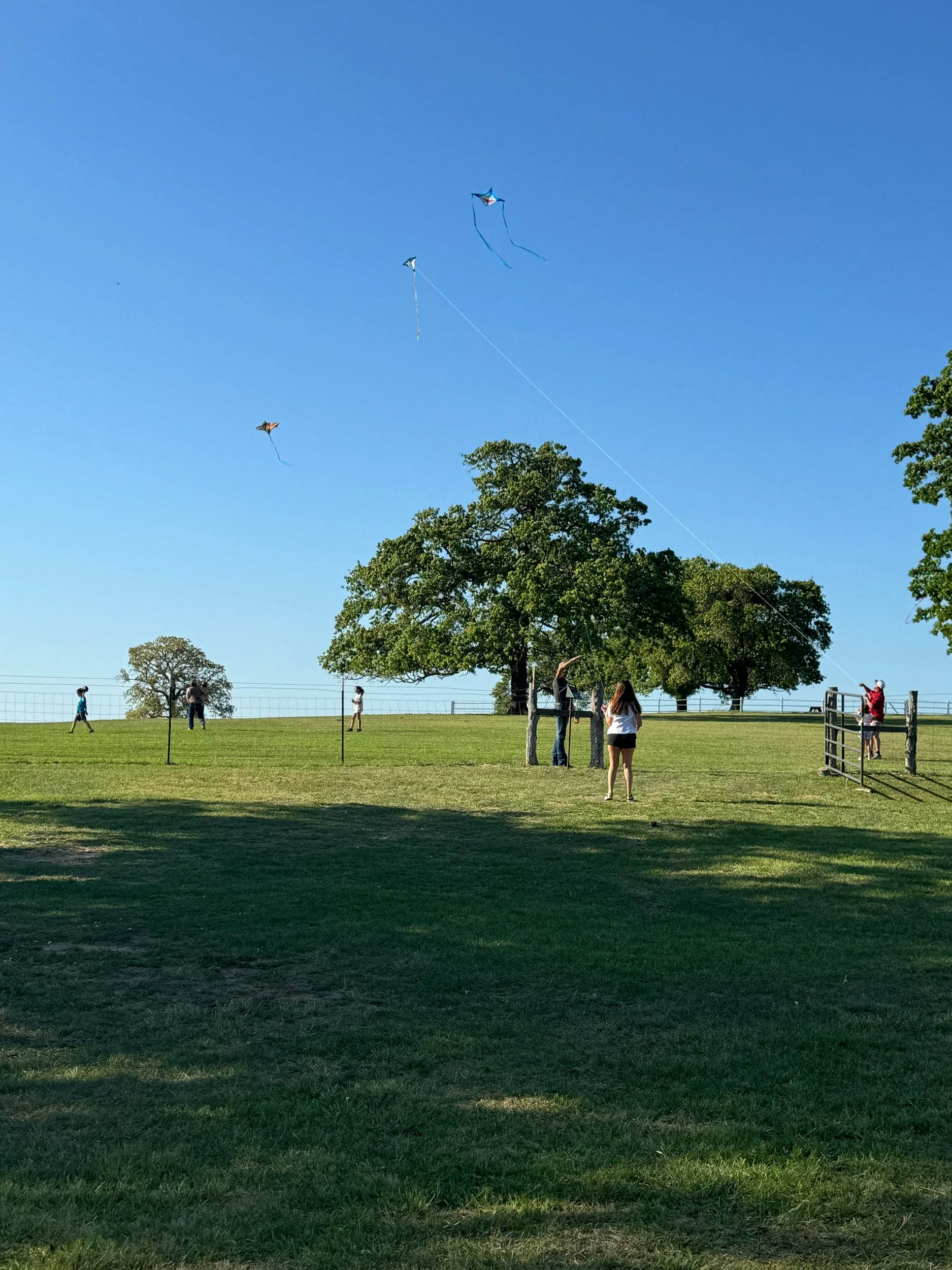 kite flying in McDade, Texas