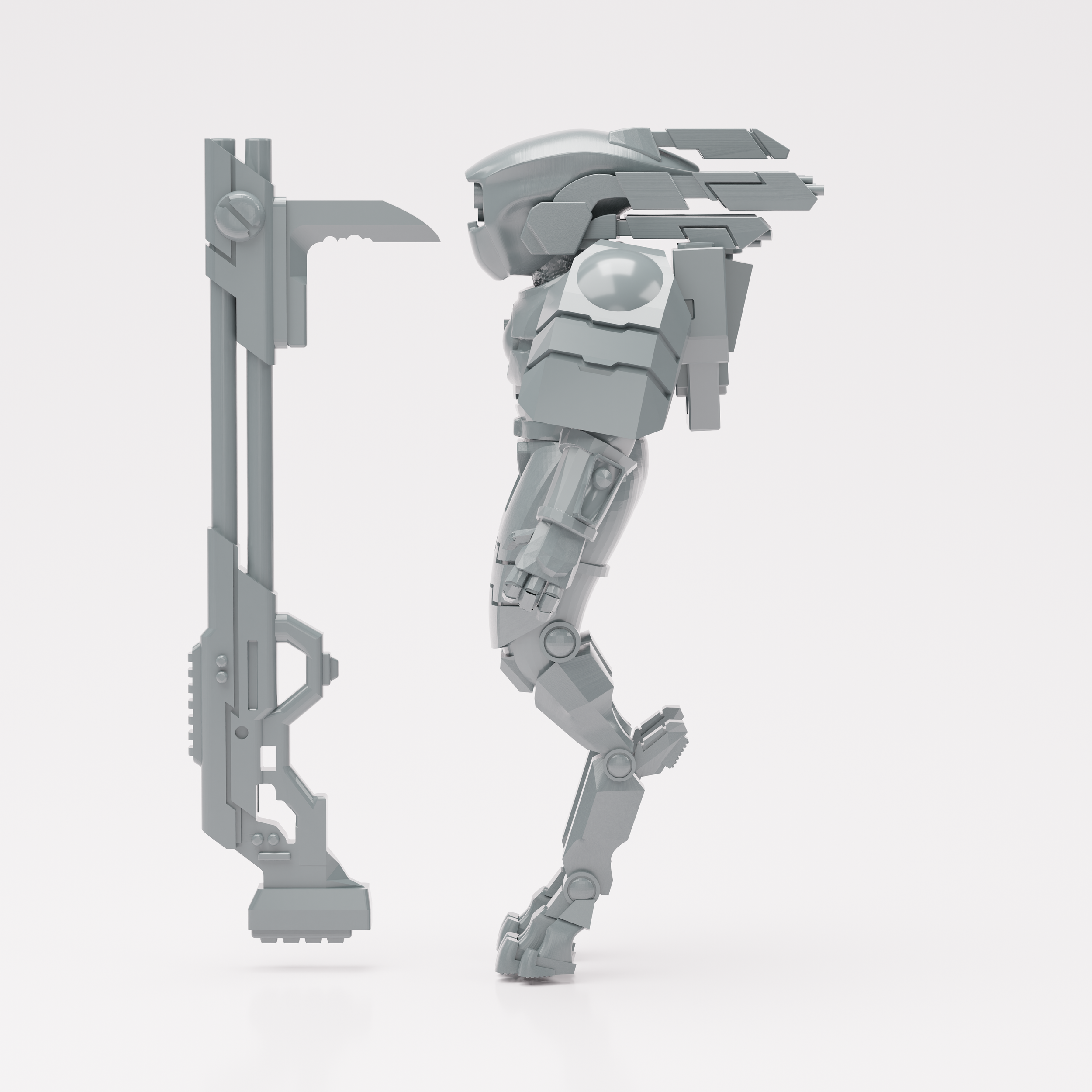 Stalker Battlesuit Model Side