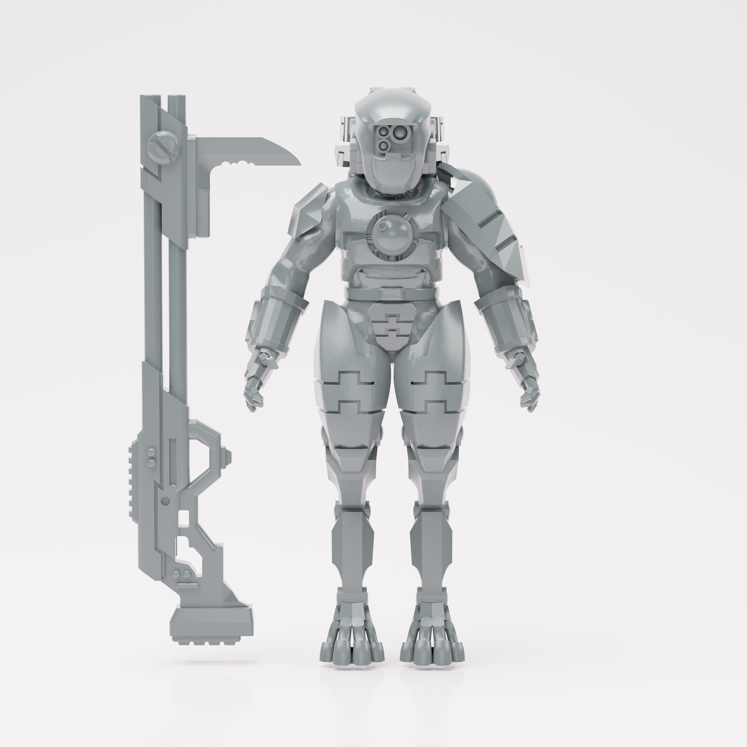 Stalker Battlesuit Model Front