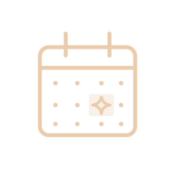 Simple illustration of a calendar with a highlighted date.