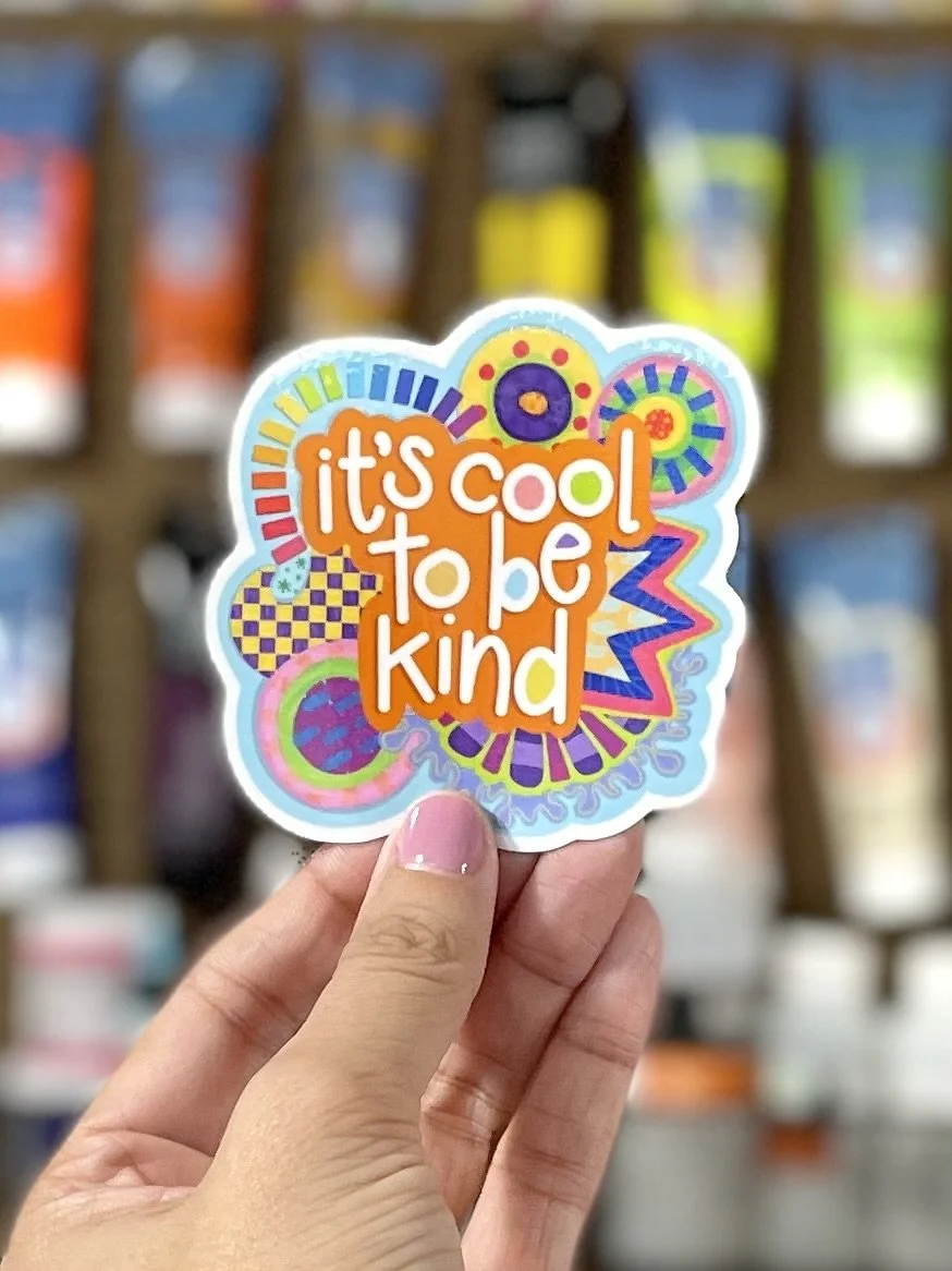 "It's Cool to be Kind" Sticker (3")