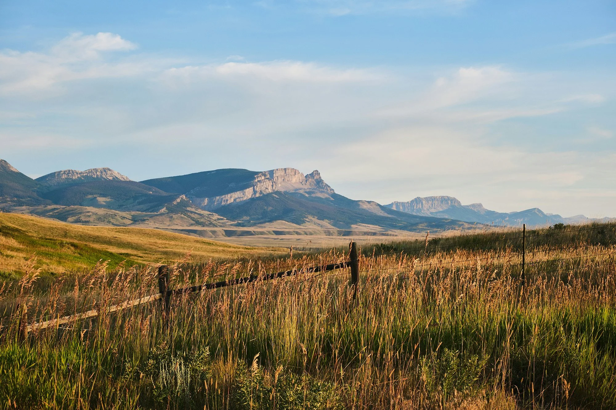 Plains near Sawtooth Ridge and Castle Reef in Montana.
