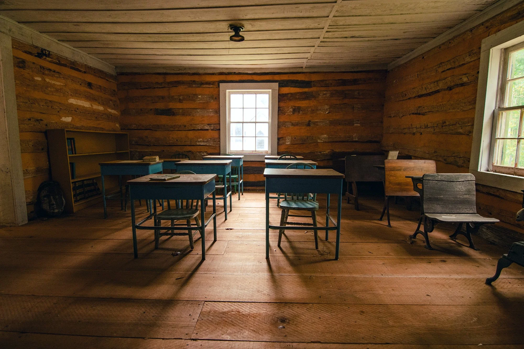 Original school house at Bear Mountain. Elders today remember learning here. Photo courtesy of Brittany Gordon.