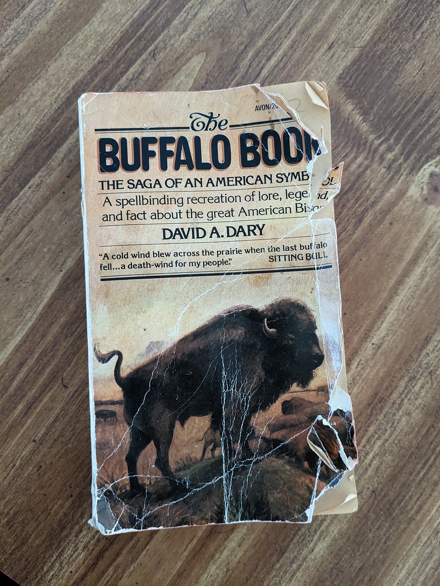 The Buffalo Book by David A. Dary seen at Texas Tribal Buffalo Project headquarters.