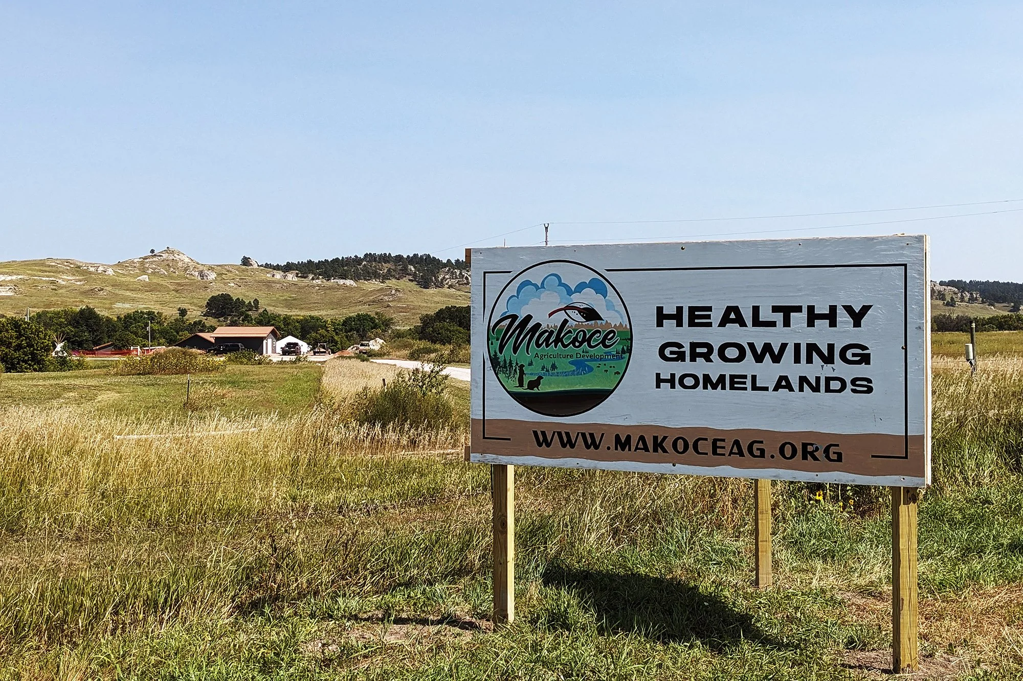 Land outside of Makoce Agriculture Development in Porcupine, South Dakota.