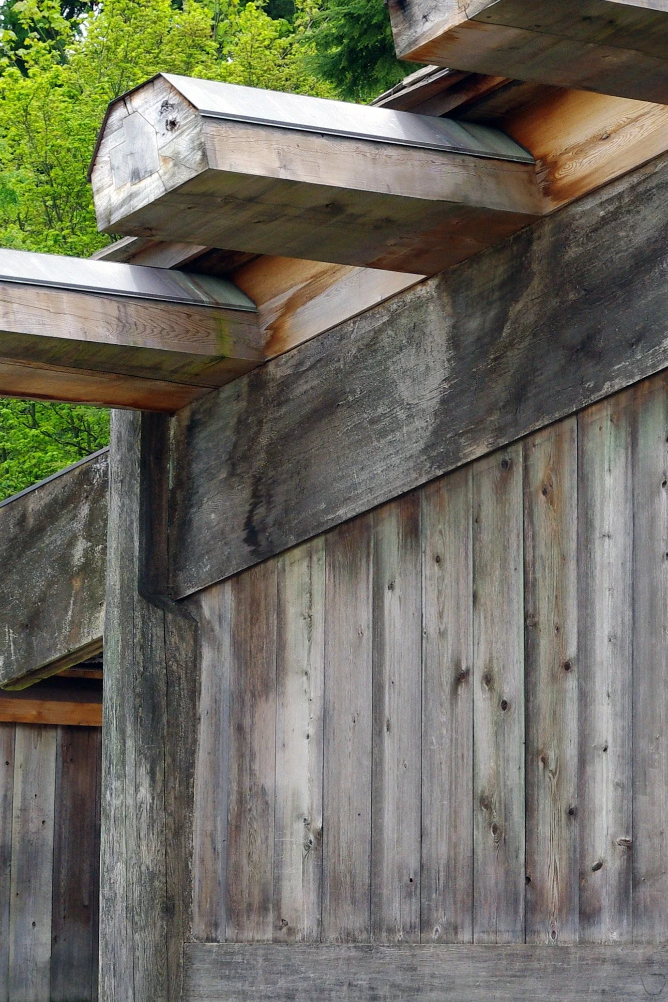Traditional longhouse of coast Salish Nations. in Vancouver, Canada.