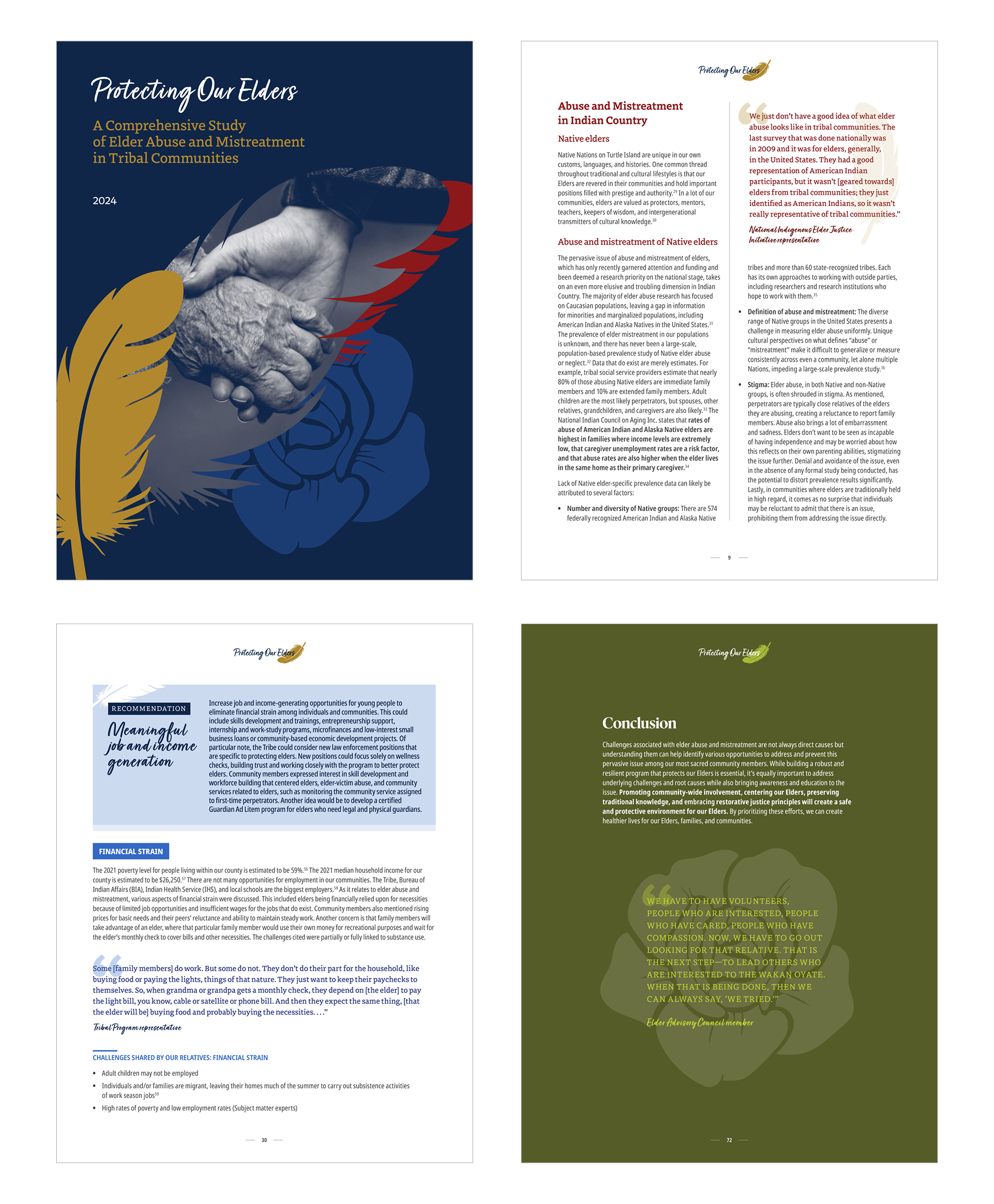 Sample pages of report