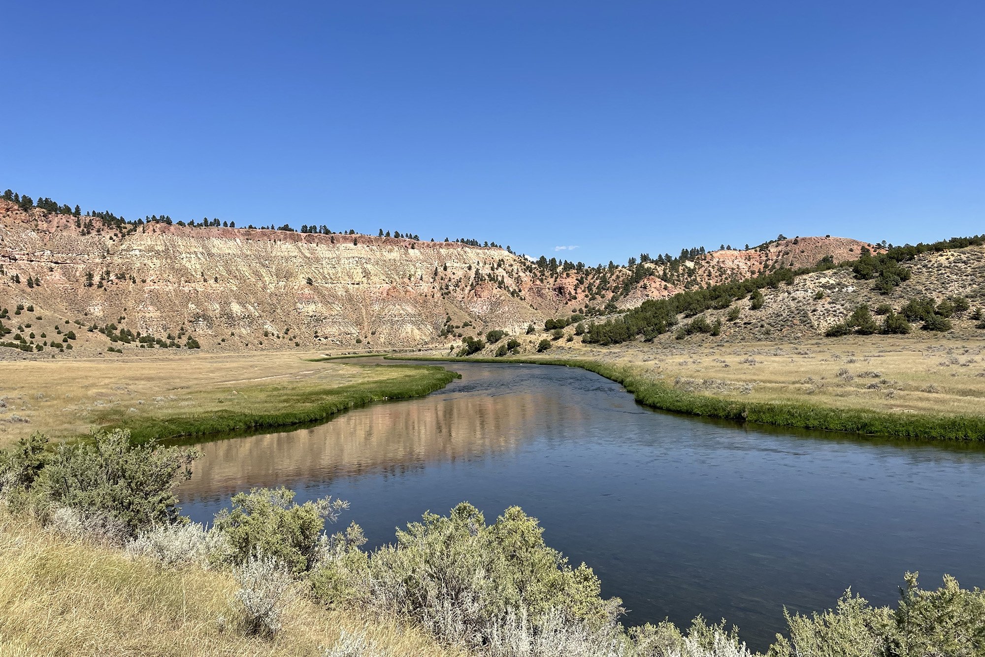 The Tongue River in southeastern Montana.
