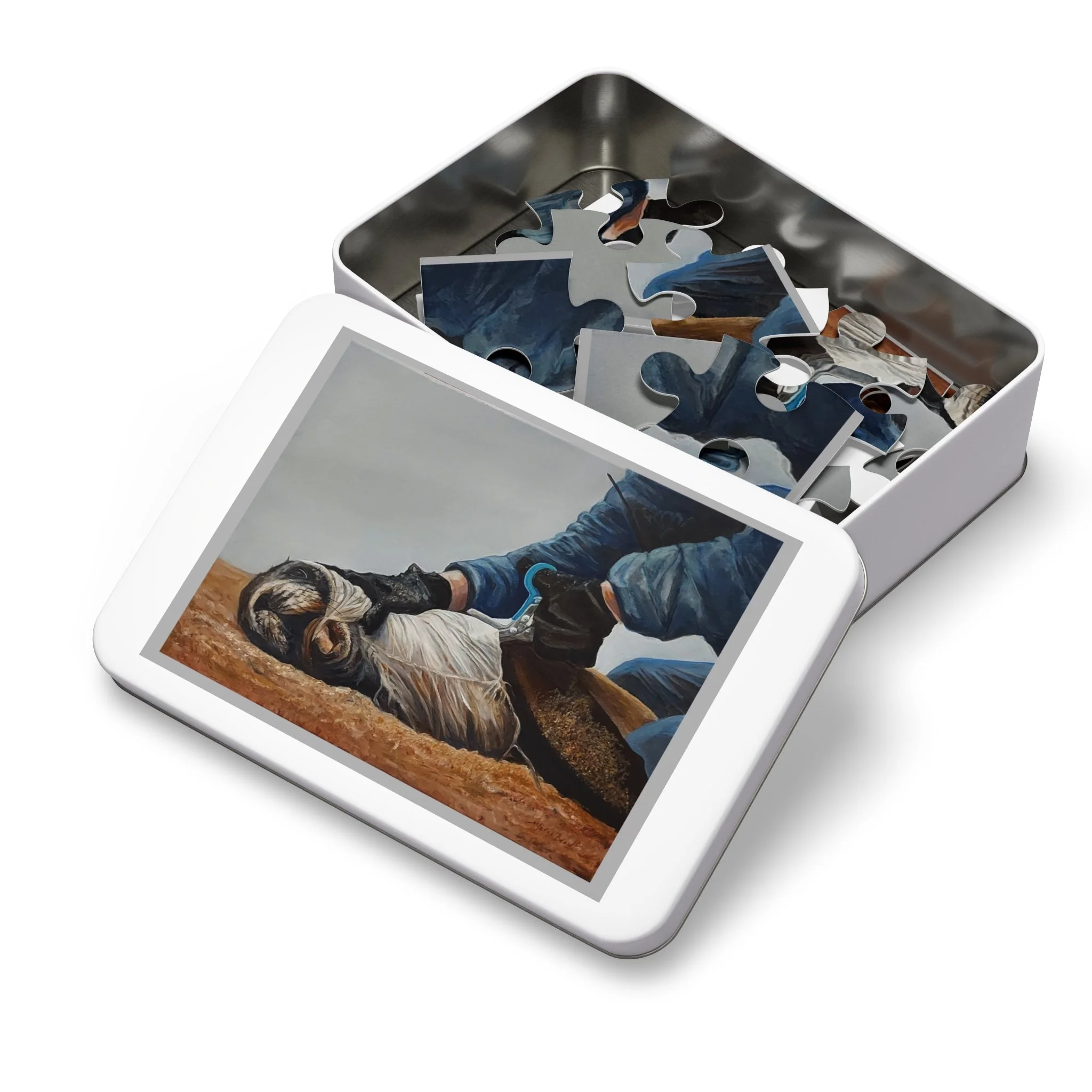 Seal rescued from Trash -Puzzle (30 Piece) Easy level.