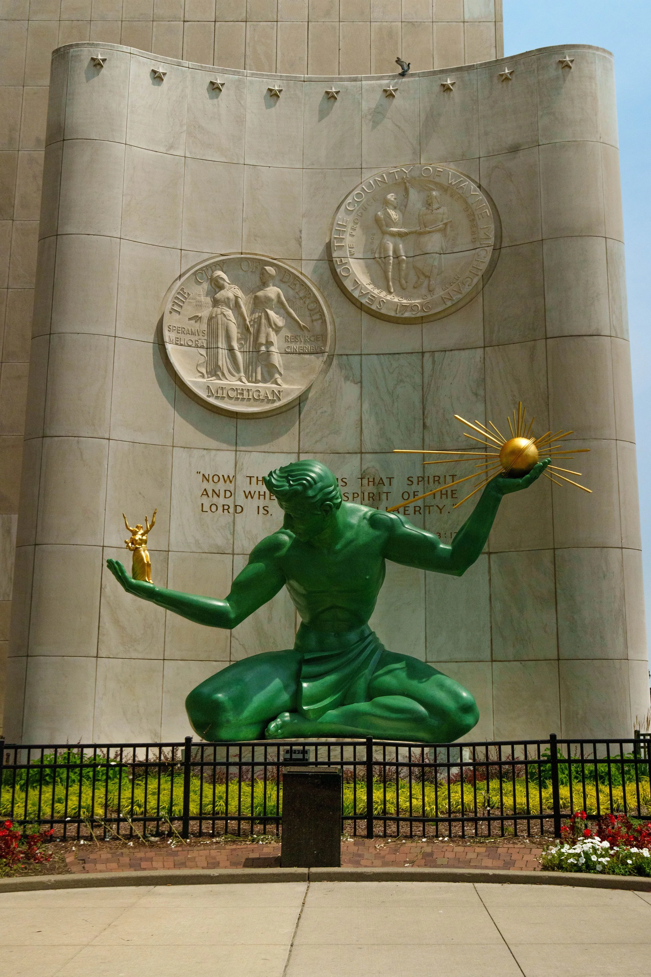 The Spirit of Detroit: God, through the spirit of man, is manifested in the family, the noblest human relationship.