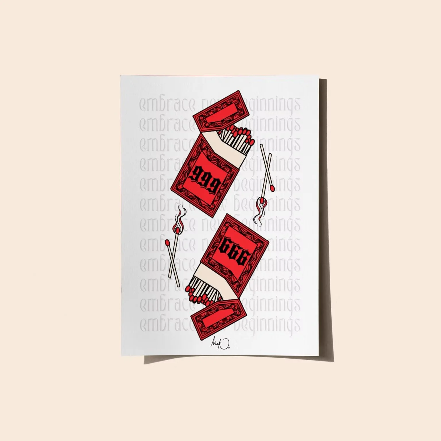 Custom Playing Card Design & Prints by Makala Aayana, a black woman artist based in New York City in collaboration with Ladibug Studios.
