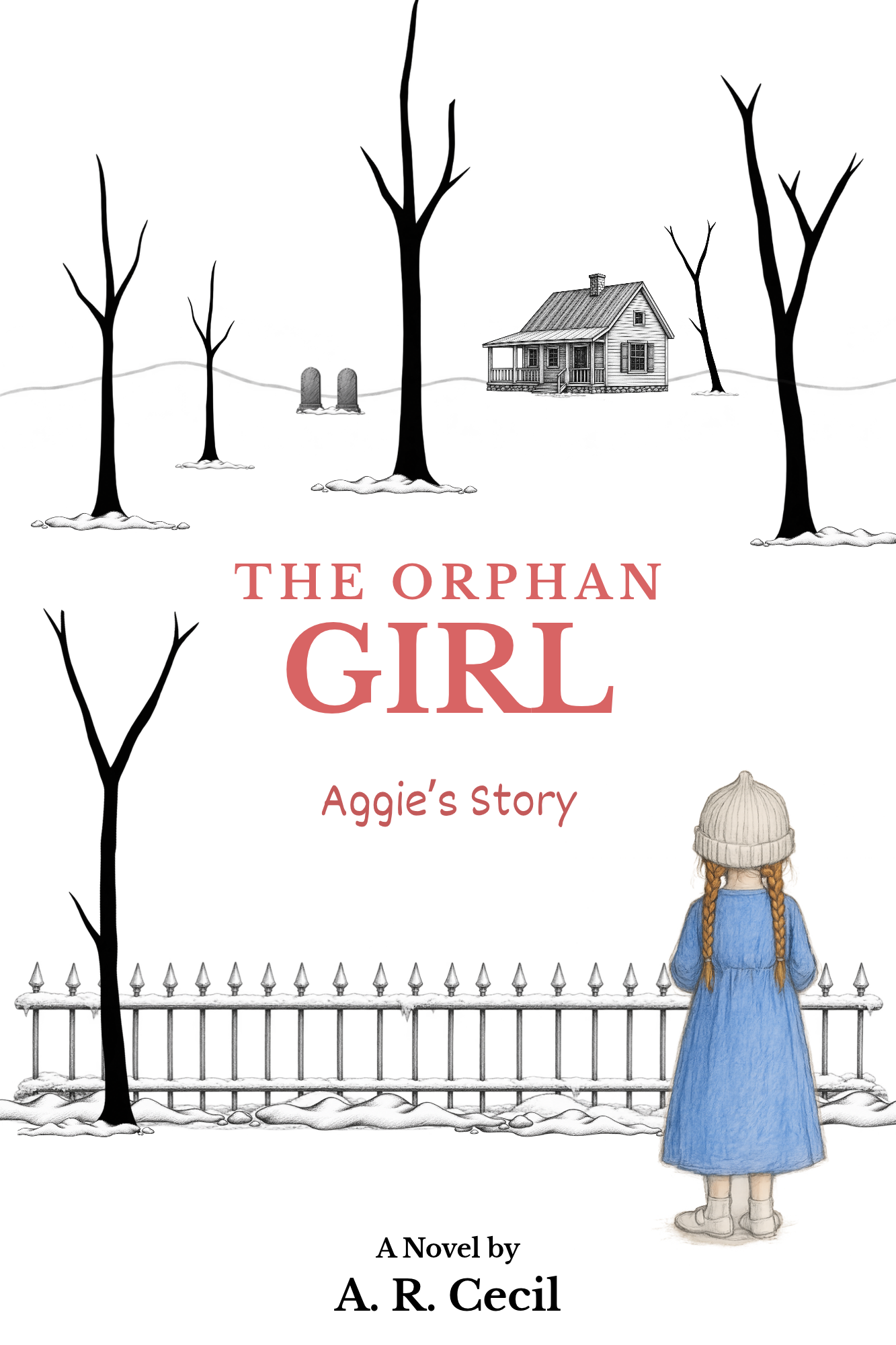Book cover titled "The Orphan Girl"