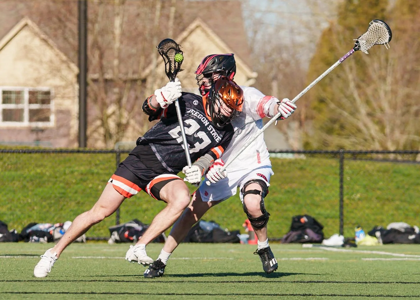 Happy Start of the @the_mcla Lacrosse Season to all who celebrate! 🗓️

The guys at @oregonstatelax and @woulax gave fans an exciting afternoon of lacrosse yesterday.  The weather was clear and sunny, ☀️ which made both photographer and camera very h