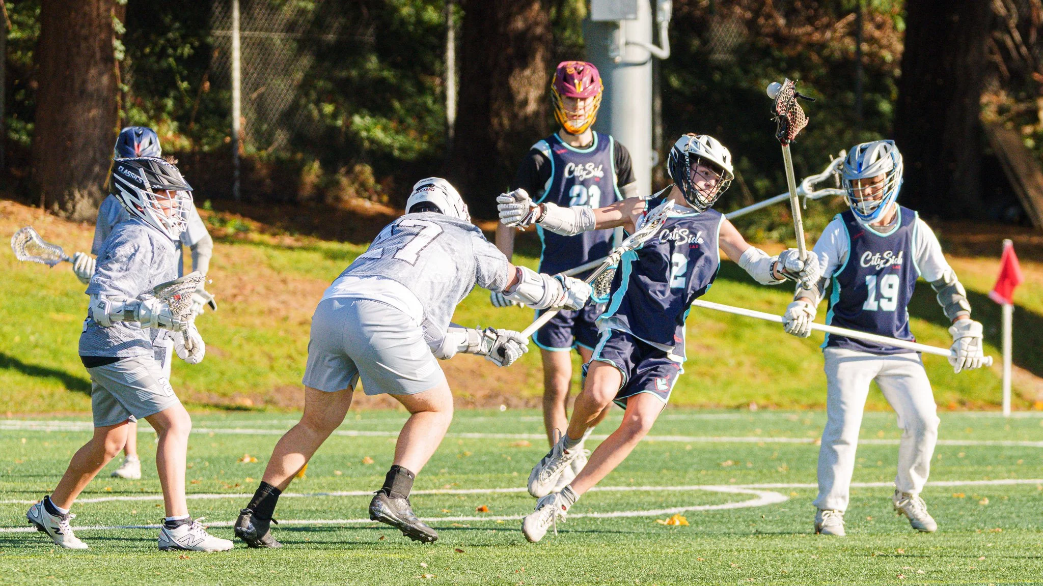 The moment before the gravity of the situation registers on this player's face.