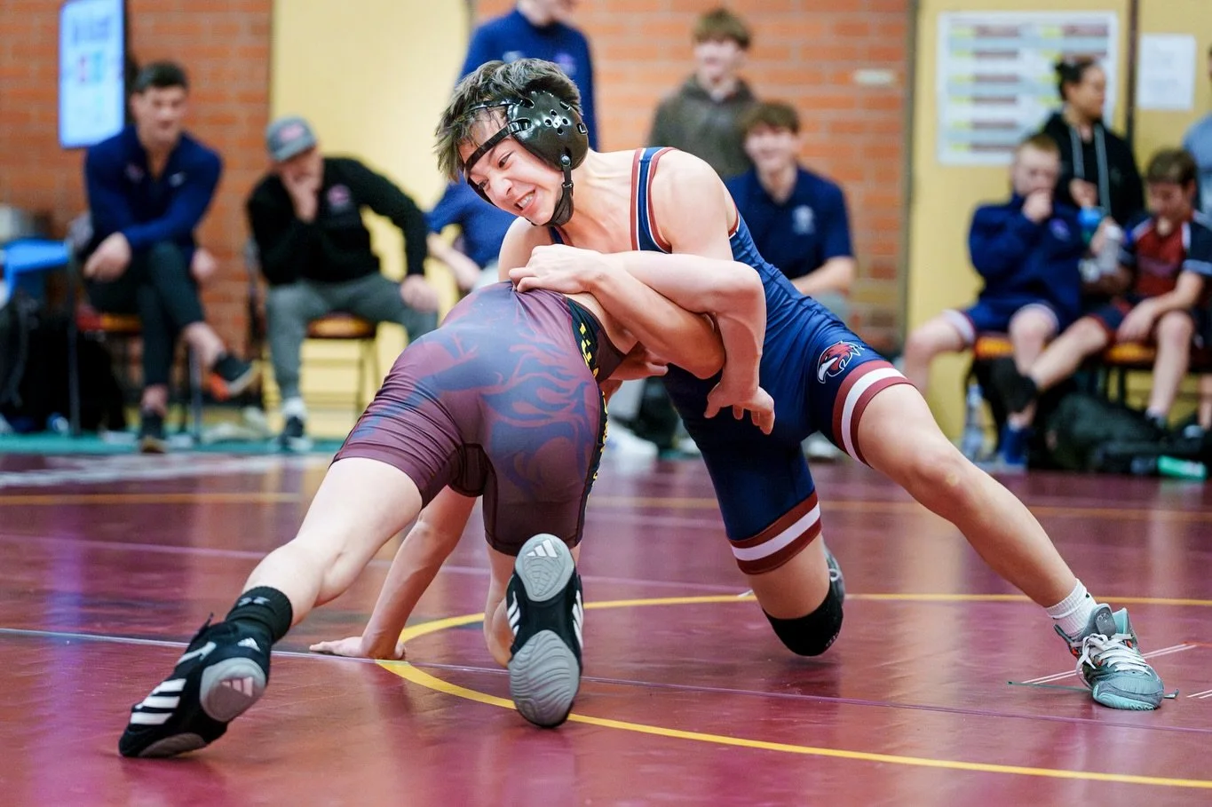 Shot some middle school wrestling this week!  I love the challenge of photographing wrestling, and I would say that it&rsquo;s the most difficult sport that I photograph:  heads are constantly down, things can shift in an instant, and there&rsquo;s n