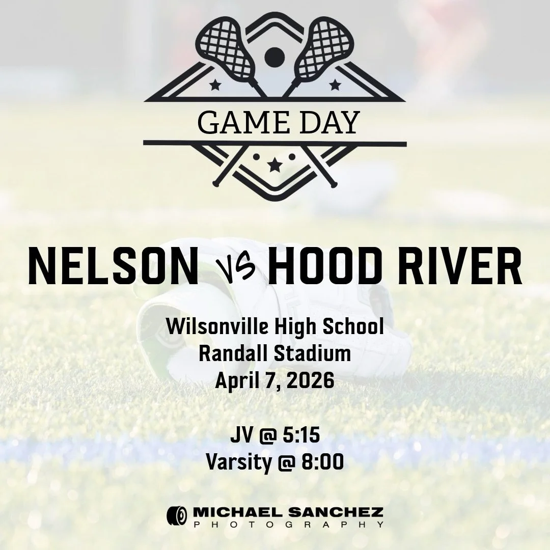 It&rsquo;s Game Day!  I&rsquo;m headed over to photograph my @nelsonhighschoollacrosse friends in their game against Hood River. 

Both JV and Varsity teams will be on deck, so it&rsquo;ll be a busy night for me, and I wouldn&rsquo;t have it any othe
