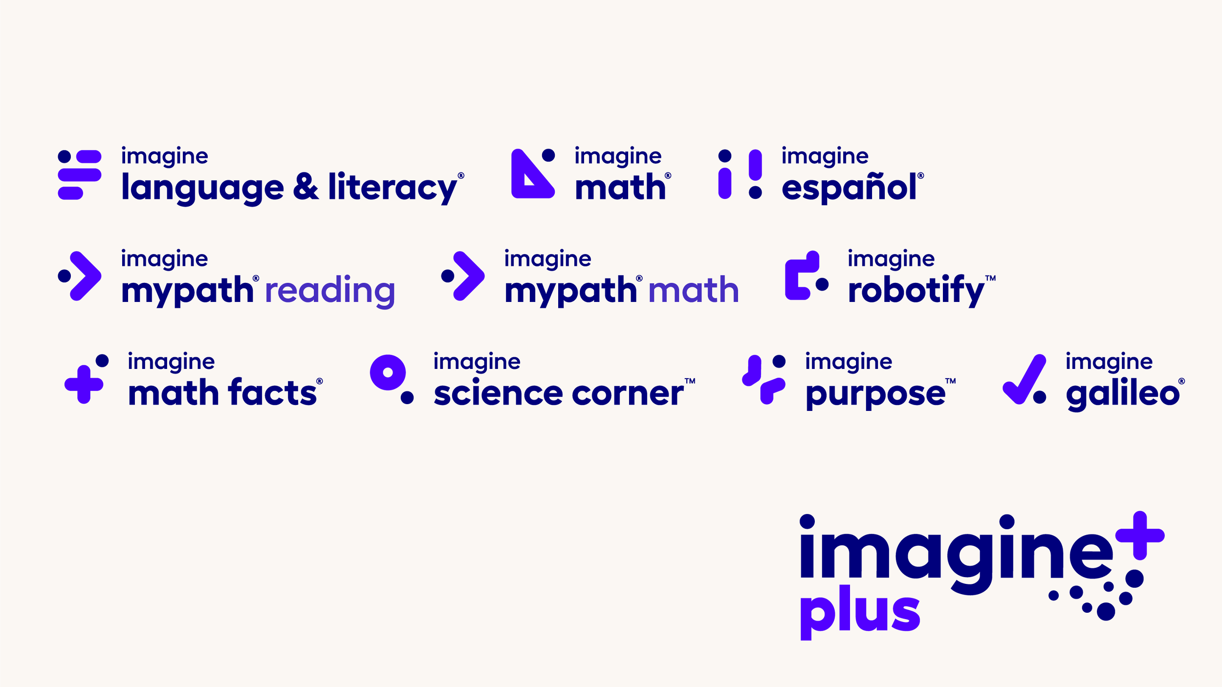 Full suite of product logos and iconography